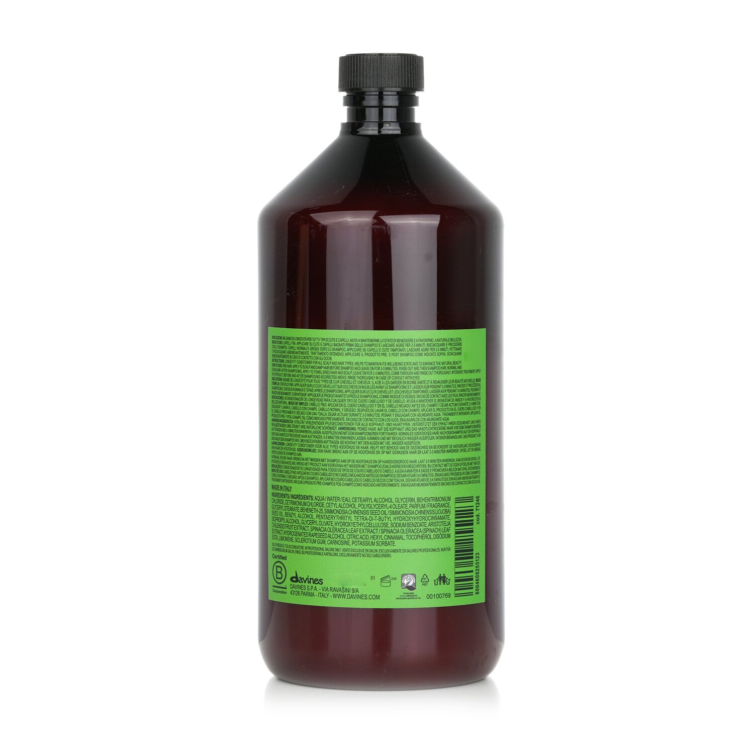 Davines Natural Tech Renewing Conditioning Treatment (For All Scalp and Hair Types) טיפול הזנה לקרקפת ולכל סוגי השיער 1000ml/33.81oz