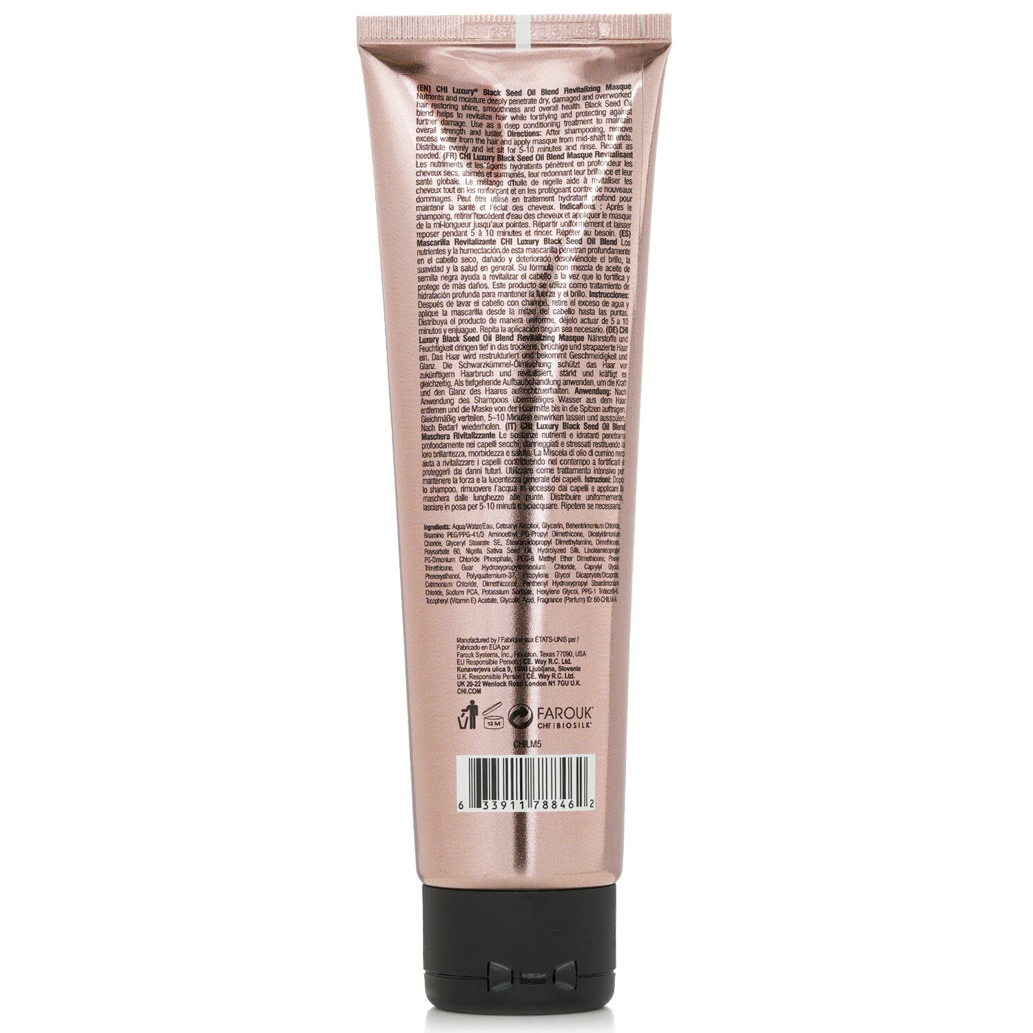 CHI Maska do włosów Luxury Black Seed Oil Revitalizing Masque 148ml/5oz