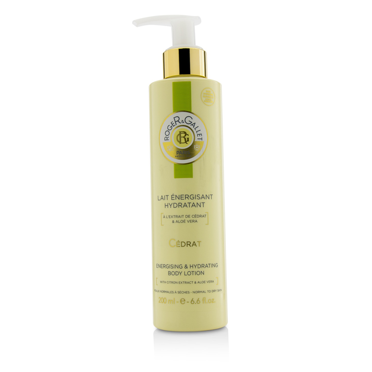 Roger & Gallet Cedrat (Citron) Energising & Hydrating Body Lotion (with Pump) 200ml/6.6oz