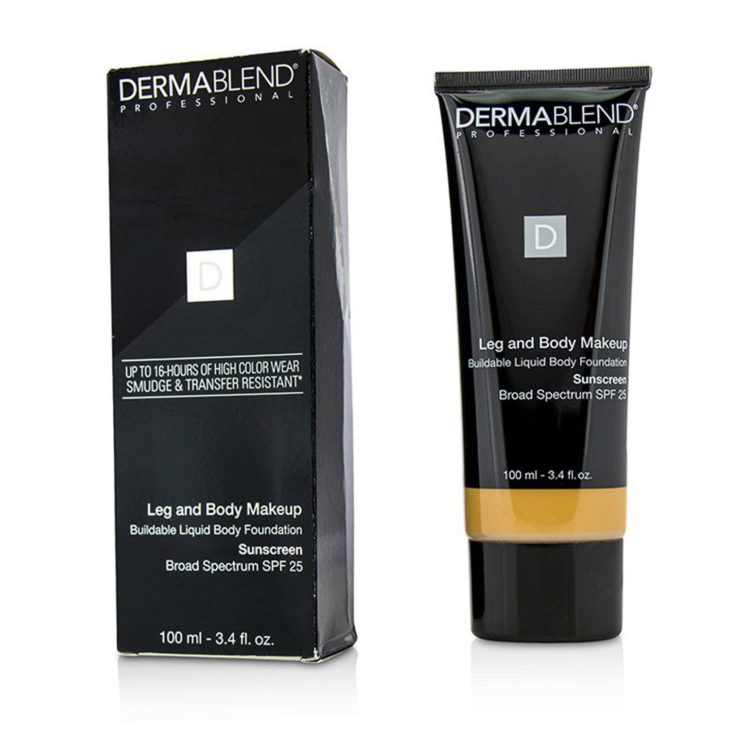 皮肤专家  Dermablend Leg and Body Make Up Buildable Liquid Body Foundation Sunscreen Broad Spectrum SPF 25 100ml/3.4oz