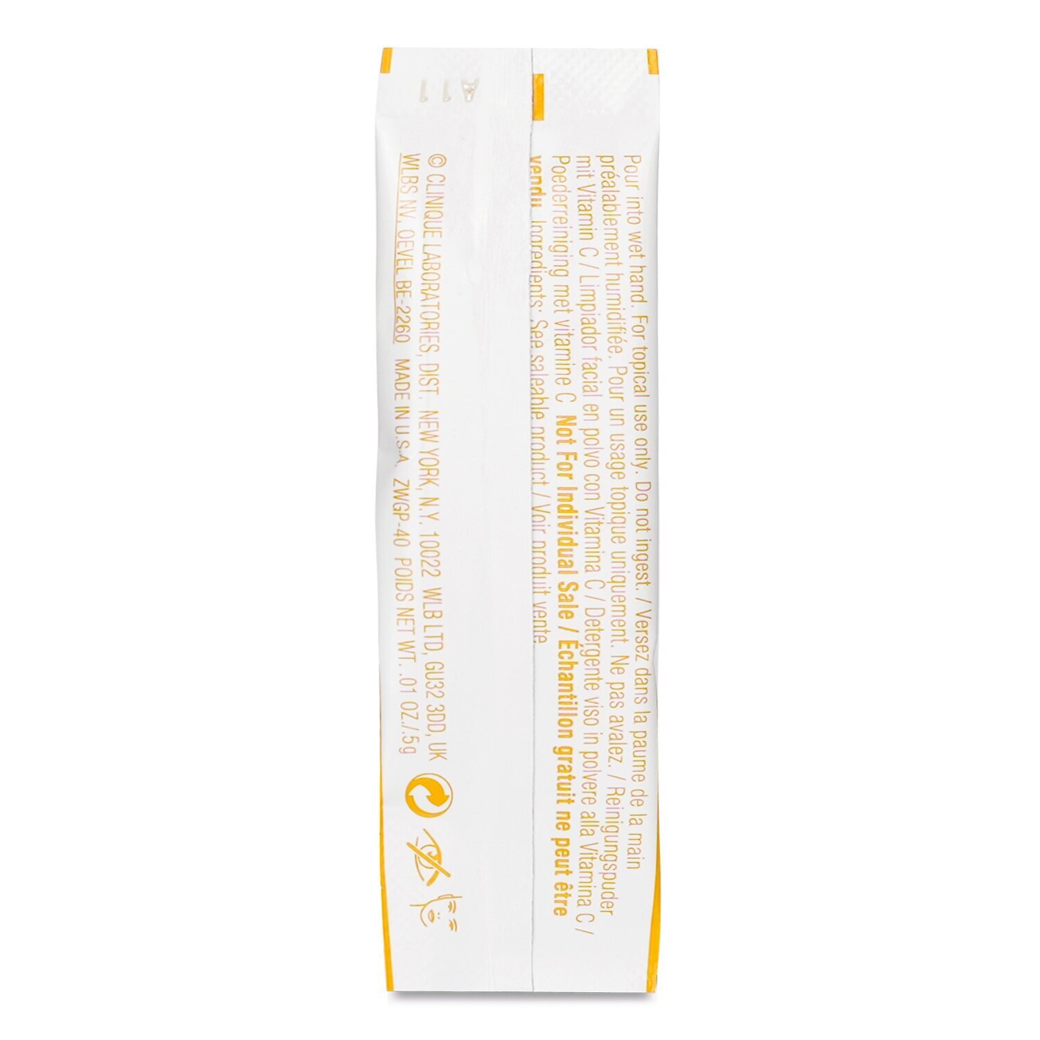 Clinique Fresh Pressed Renewing Powder Cleanser with Pure Vitamin C - All Skin Types 28x0.5g/0.01oz