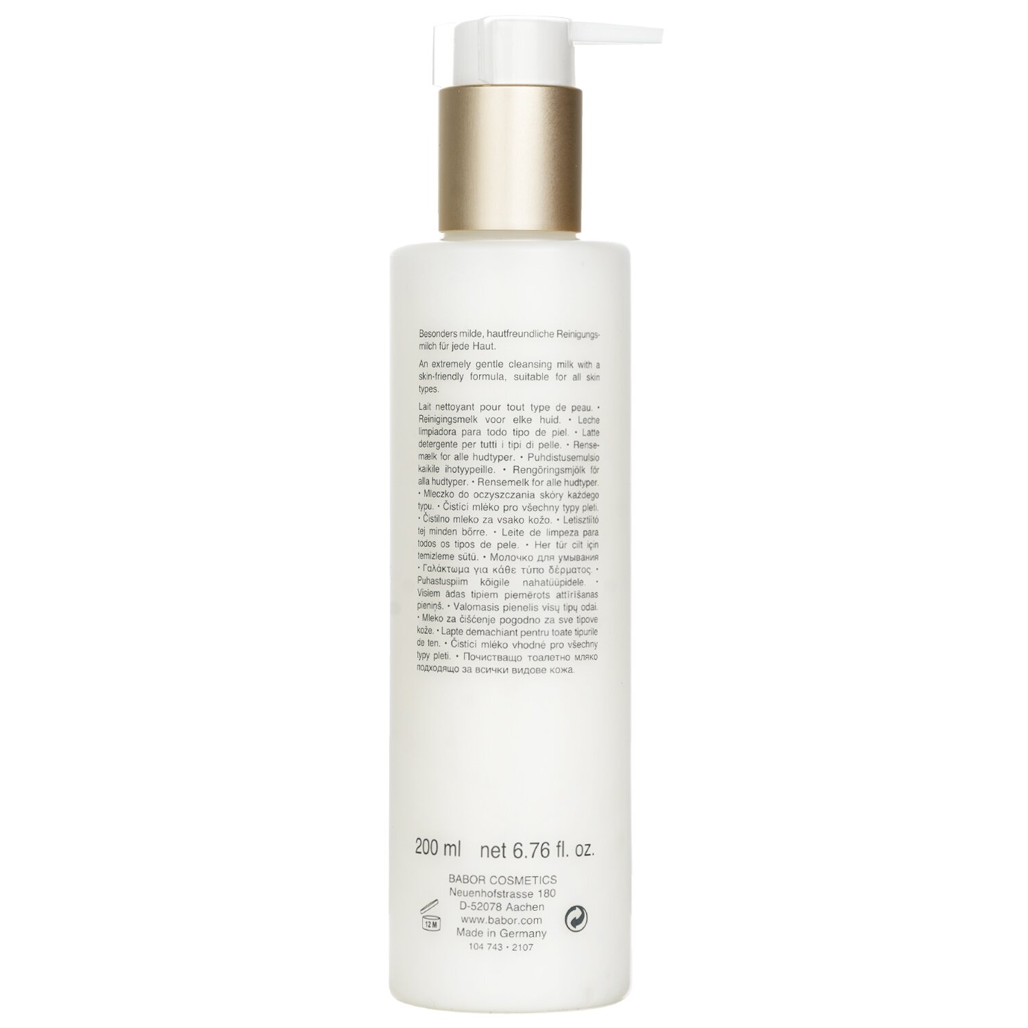 Babor CLEANSING Gentle Cleansing Milk - For All Skin Types 200ml/6.3oz