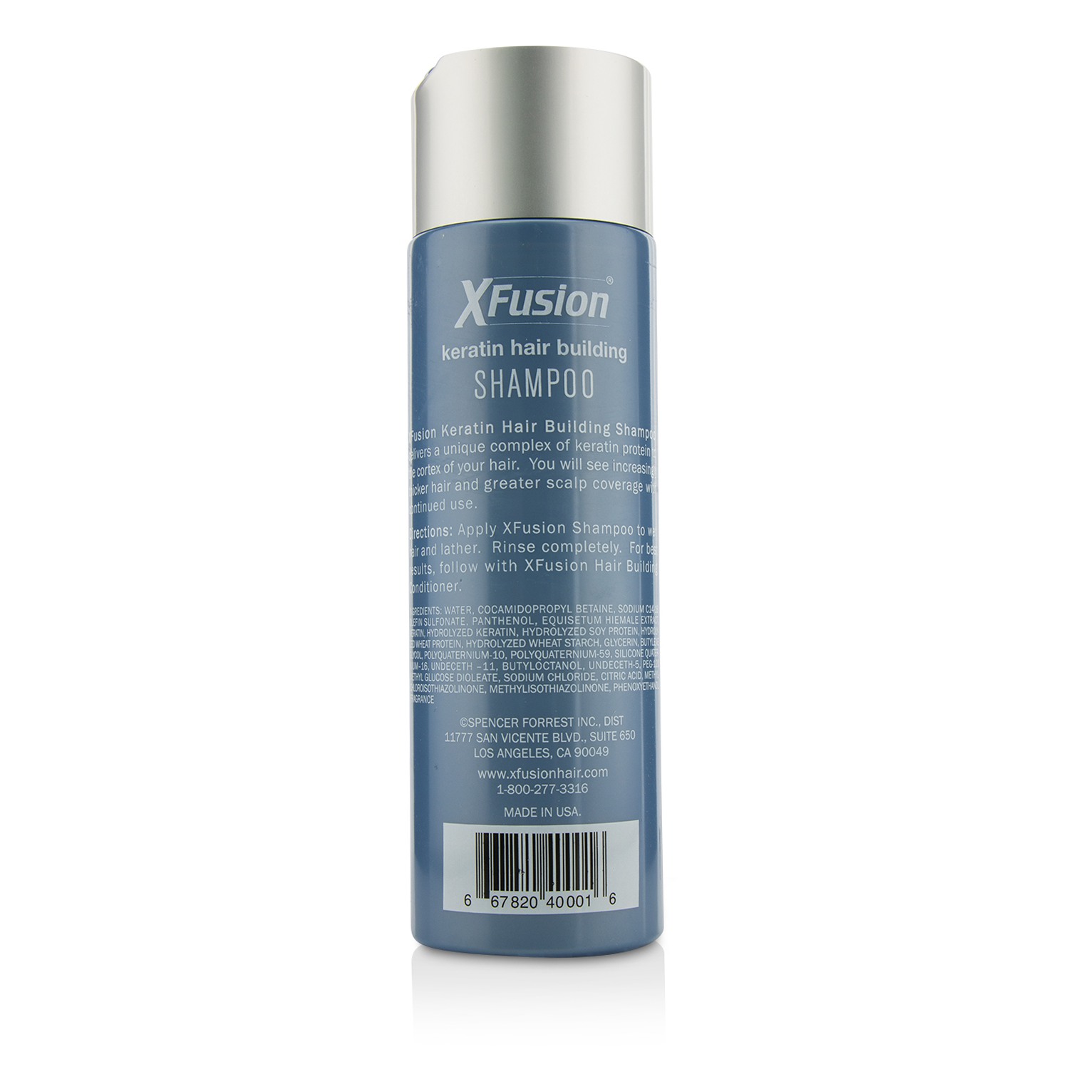 XFusion Keratin Hair Building Shampoo (Adds Thickness to Thin Hair) 250ml/8.4oz