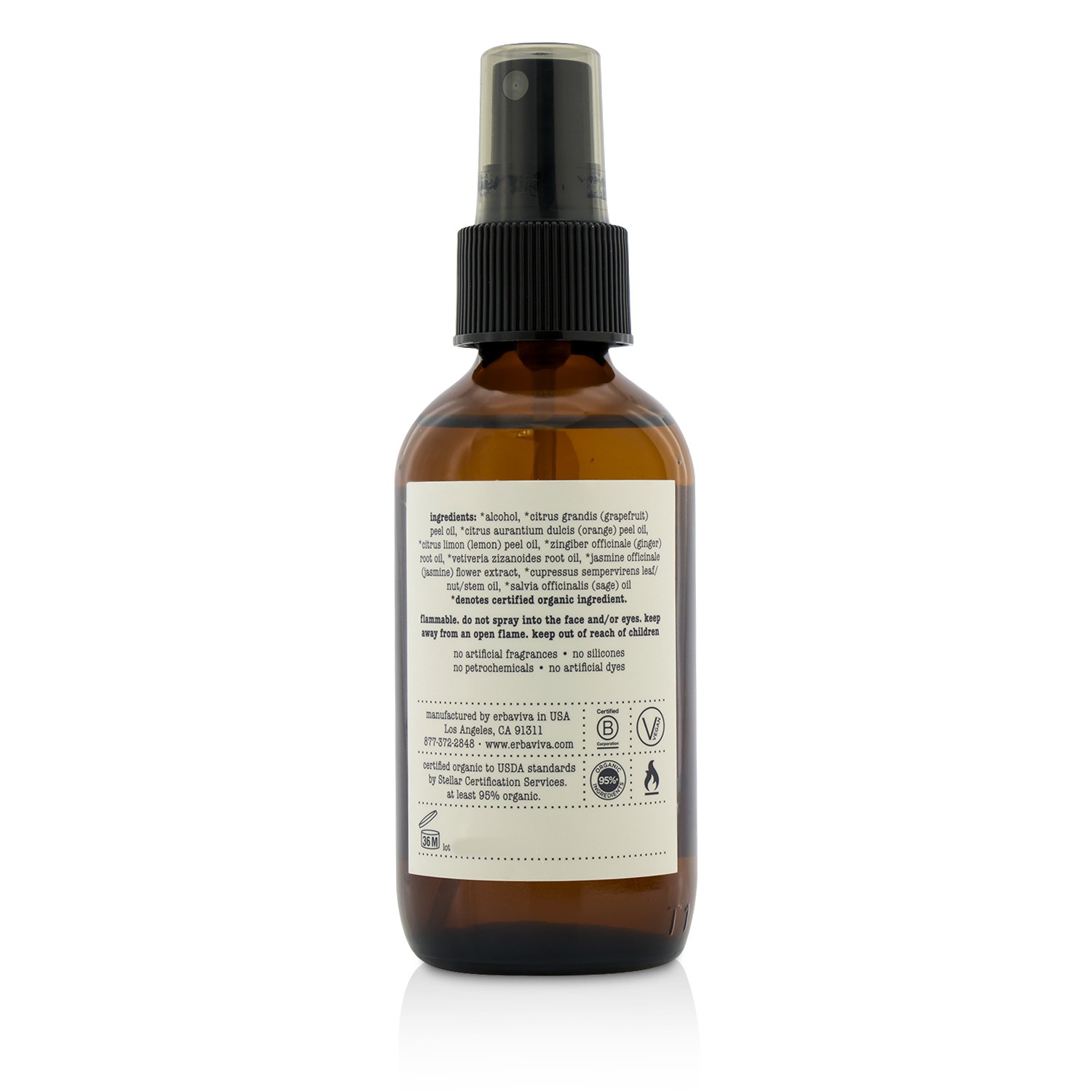 Erbaviva Органический Дезодорант - Jasmine & Grapefruit 110ml/3.5oz