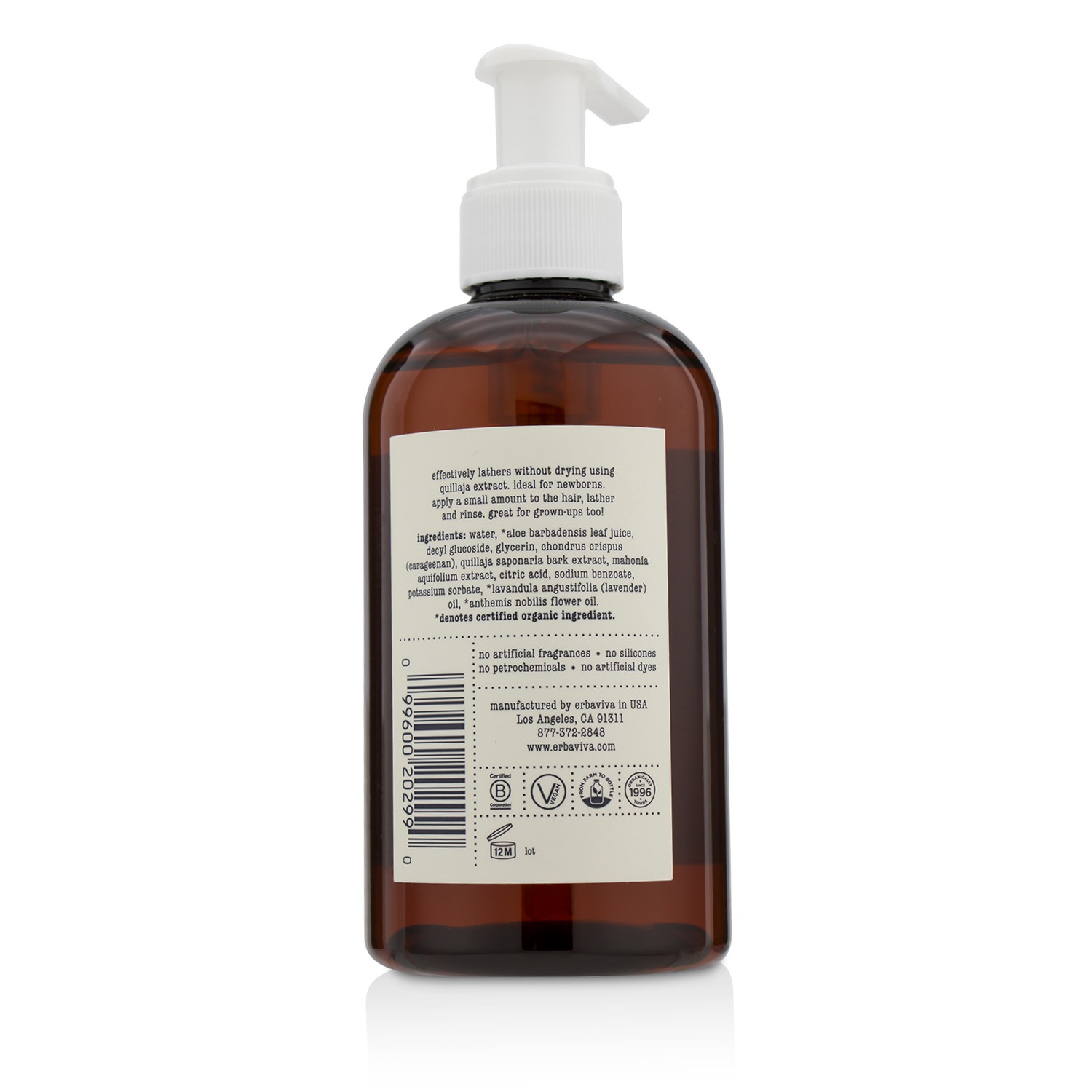 Erbaviva Baby Shampoo 235ml/8oz