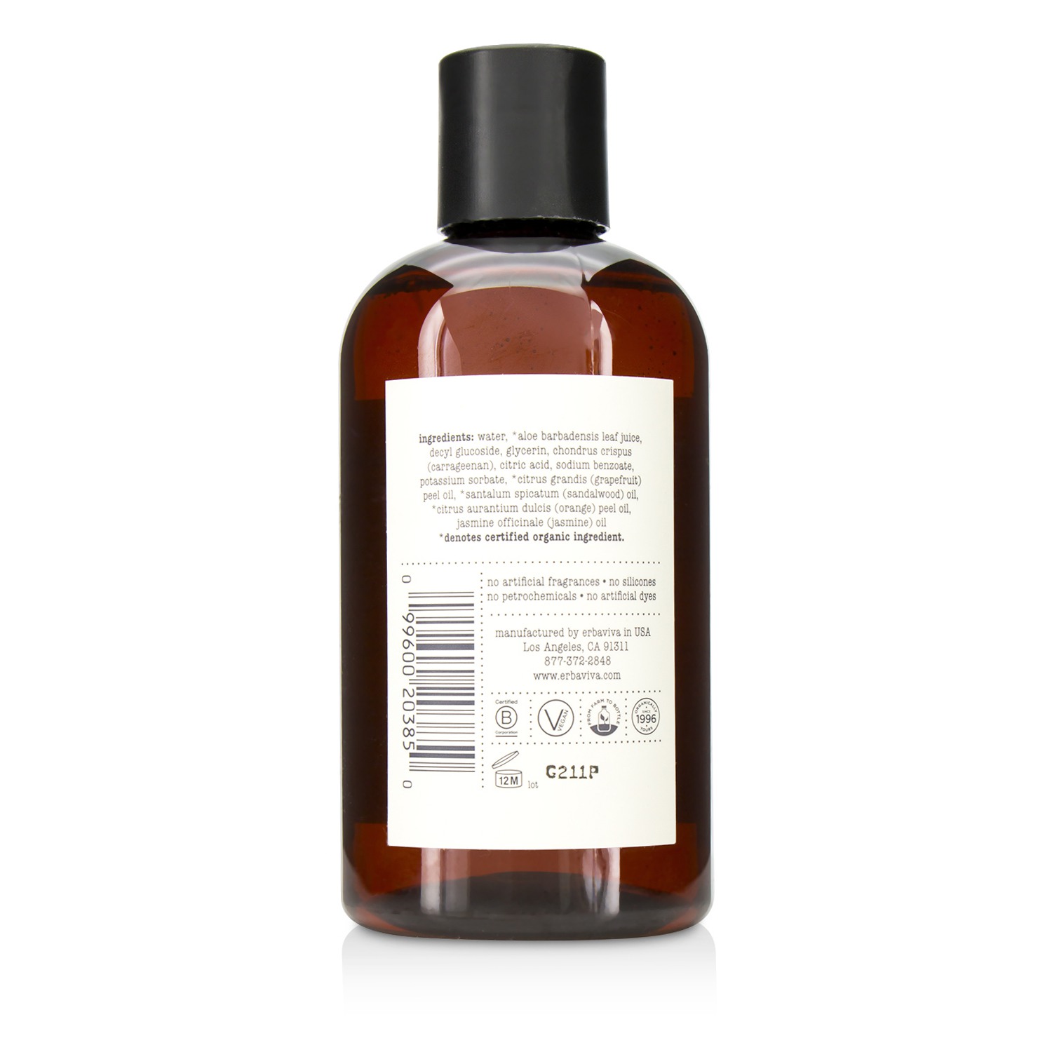 Erbaviva Embrace Body Wash 235ml/8oz