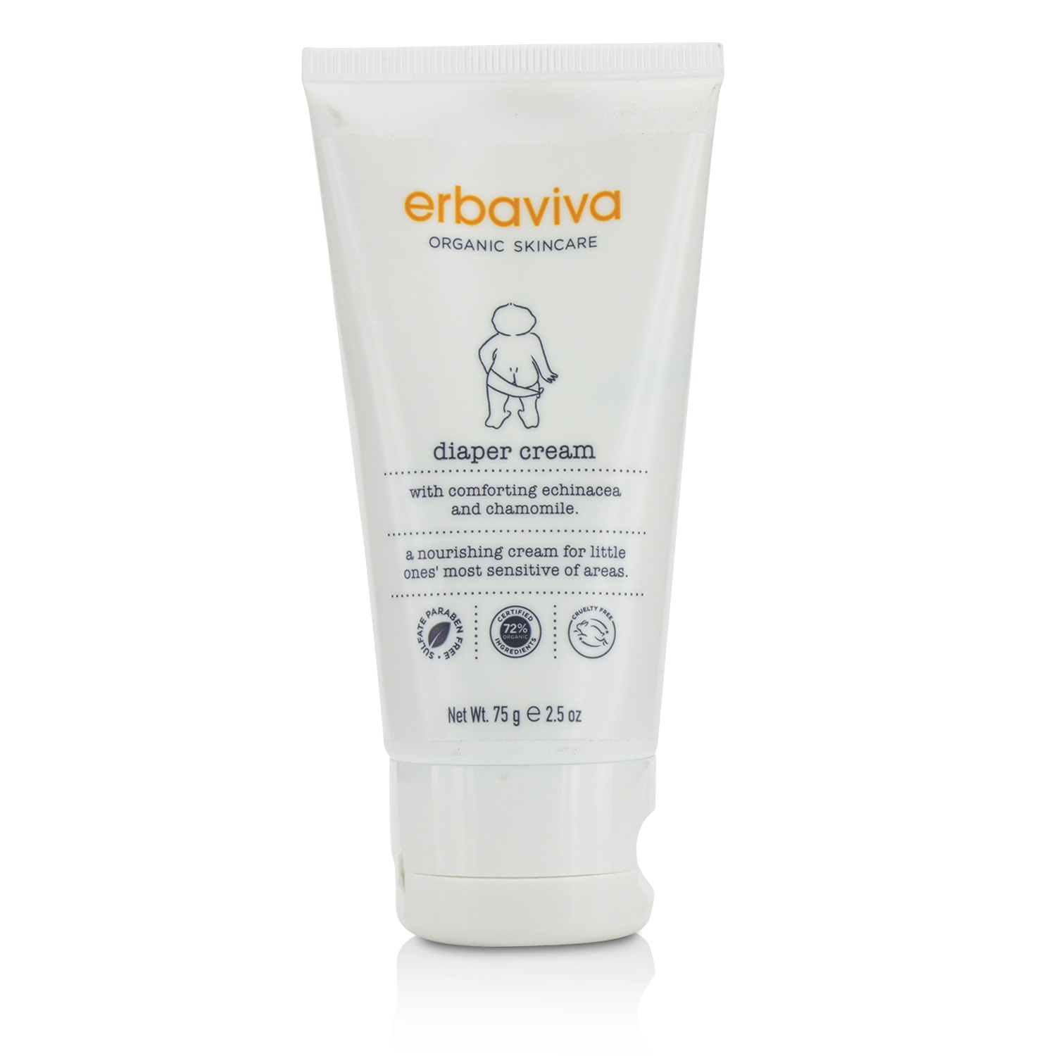 Erbaviva Diaper Cream With Comforting Echinacea & Chamomile 75g/2.5oz