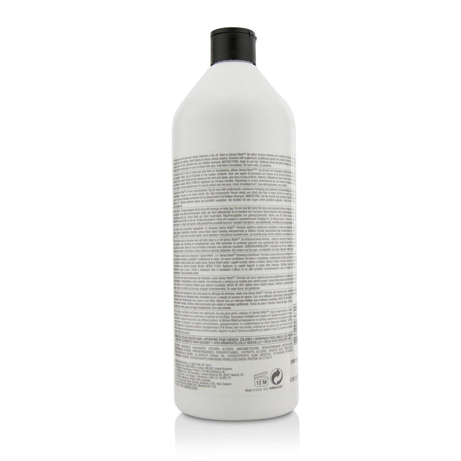 Redken Genius Wash Cleansing Conditioner (For Unruly Hair) 1000ml/33.8oz