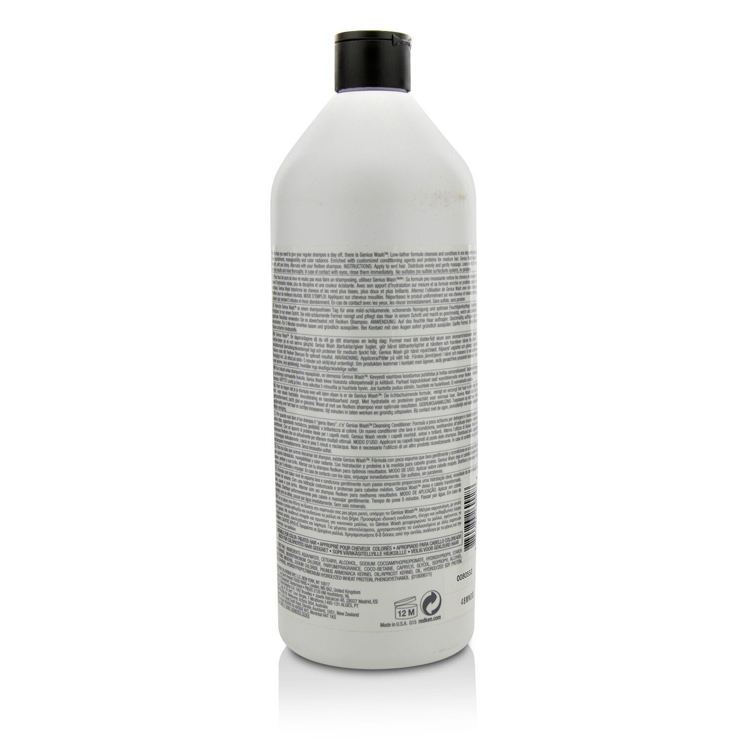 Redken Genius Wash Cleansing Conditioner (For Medium Hair) 1000ml/33.8oz