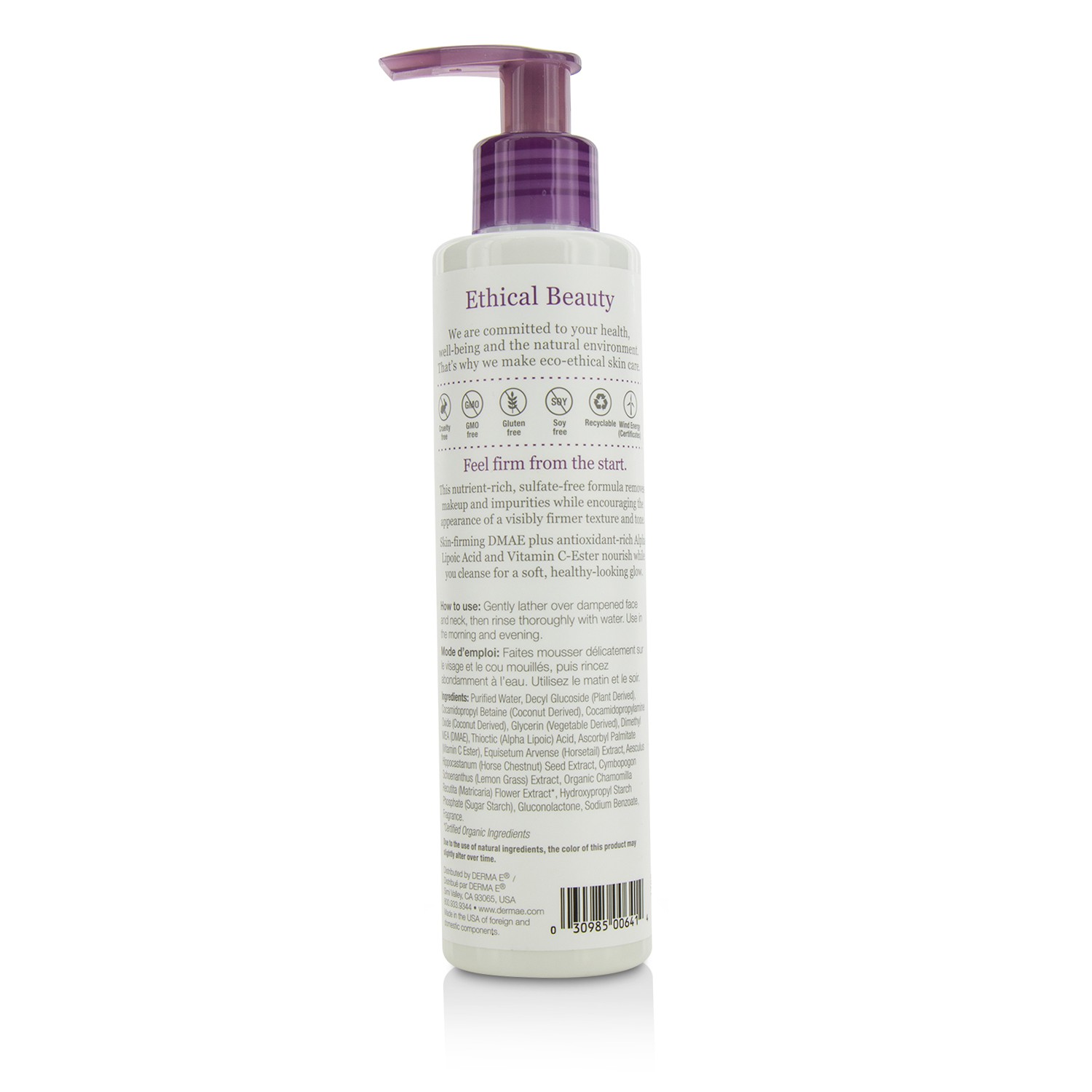 Derma E Firming DMAE Cleanser 175ml/6oz
