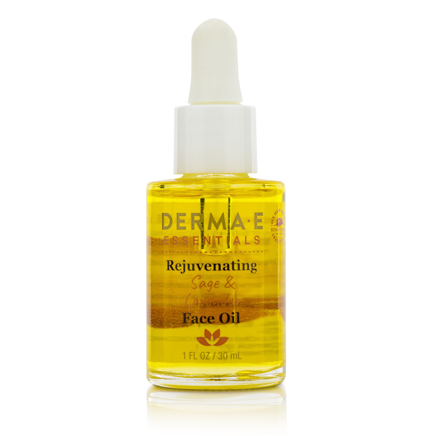Derma E Odmładzający olejek do twarzy na noc Essentials Rejuvenating Sage & Lavender Face Oil 30ml/1oz