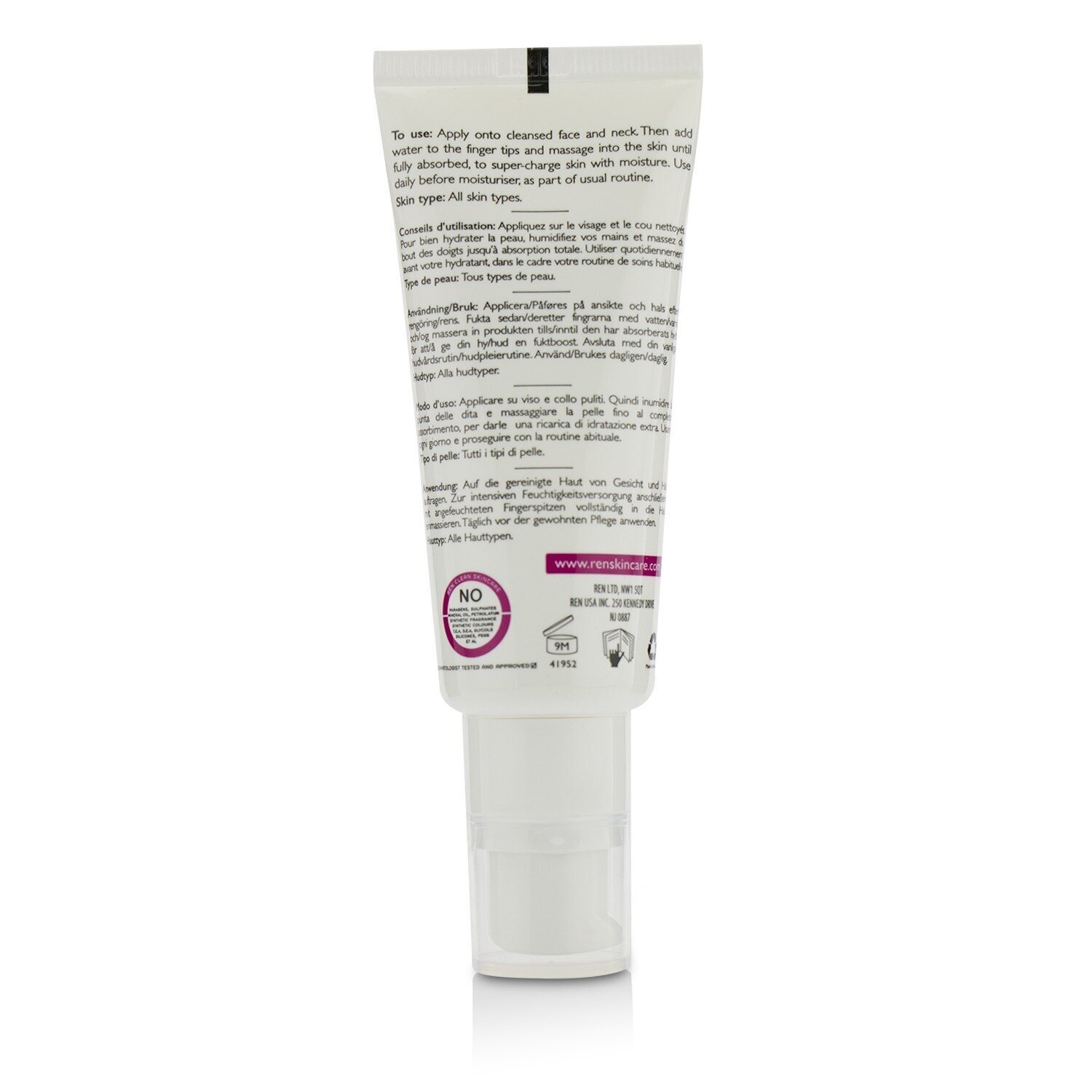 Ren Flash Hydro-Boost Instant Plumping Emulsion - For All Skin Types 40ml/1.3oz