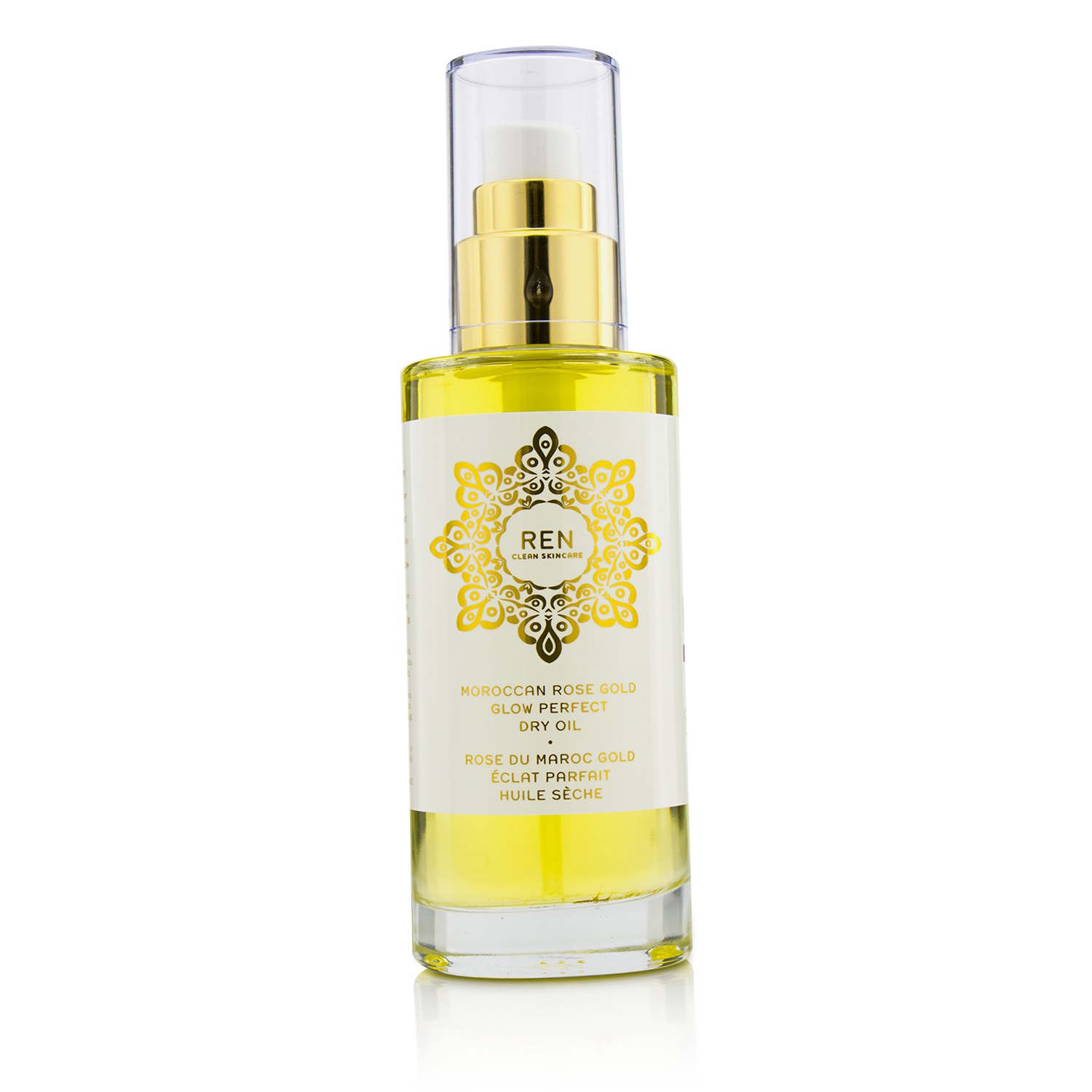 芢 Ren 摩洛哥玫瑰精华护肤 身体金油 养发油 补水润养Glow PerfectDryOil 100ml/3.3oz