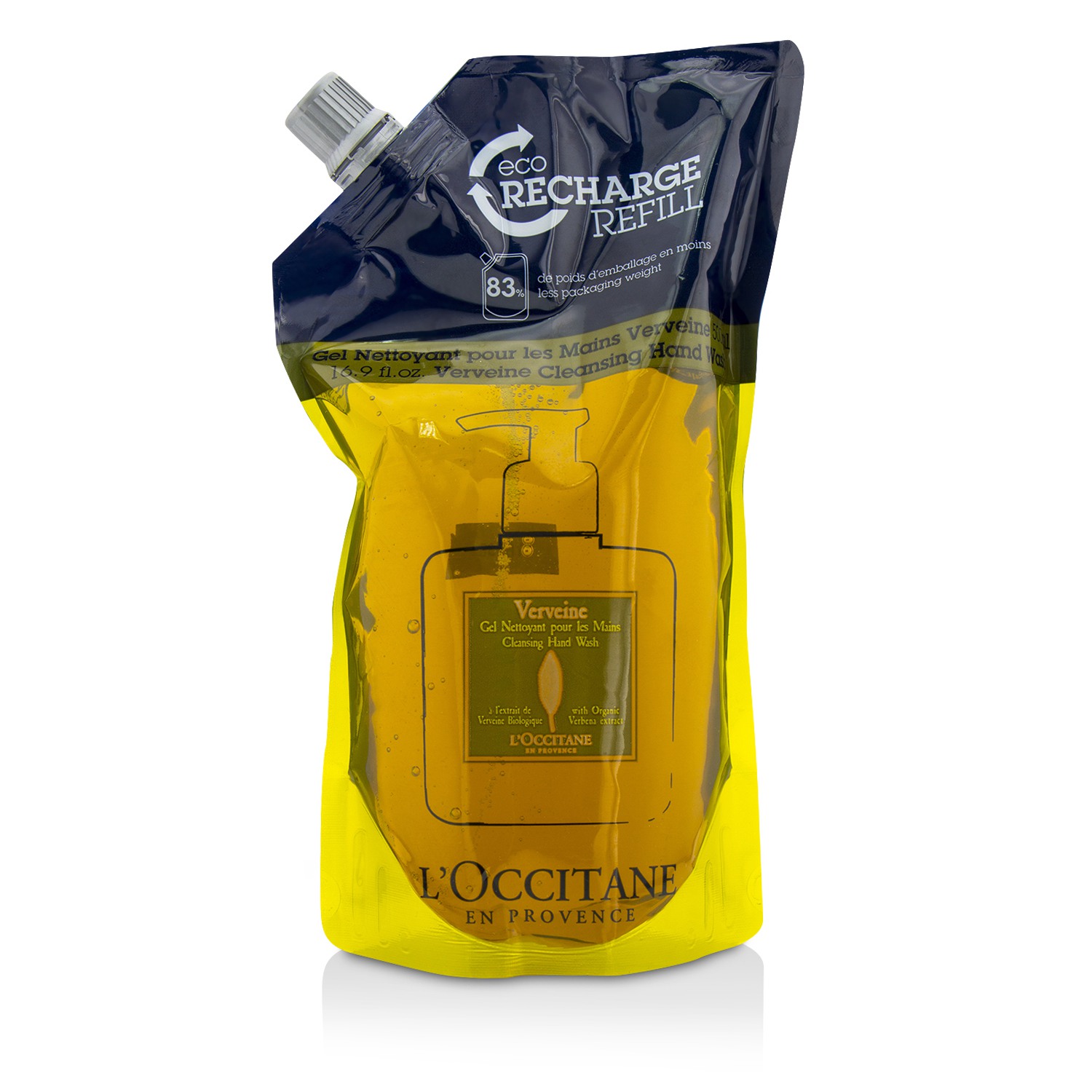 L'Occitane Verveine (Verbena) Очищающее Средство для Рук (Эко-Запасной Блок) 500ml/16.9oz