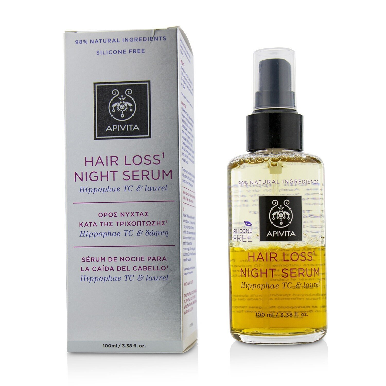 Apivita Hair Loss Night Serum with Hippophae TC & Laurel 100ml/3.38oz