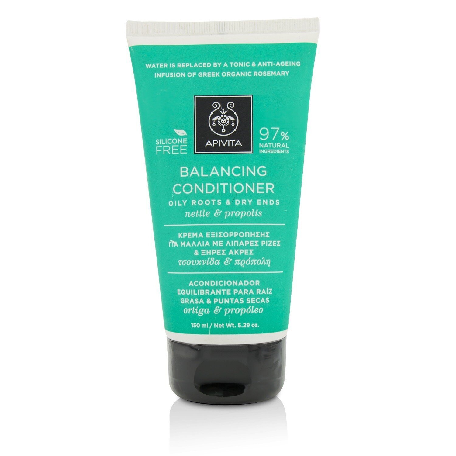 Apivita بلسم موازن بالقراص والبروبوليس (للجذور الزيتية والنهايات الجافة) 150ml/5.29oz