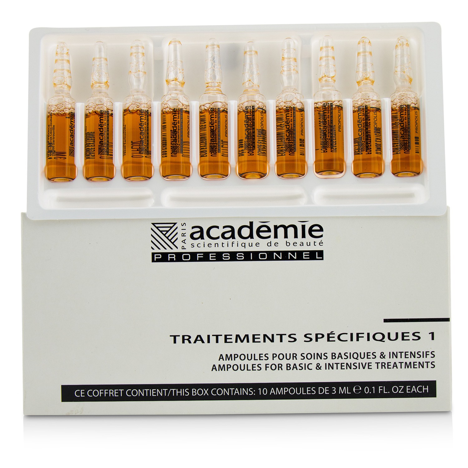 Academie Specific Treatments 1 Ампулы с Прополисом - Салонный Продукт 10x3ml/0.1oz