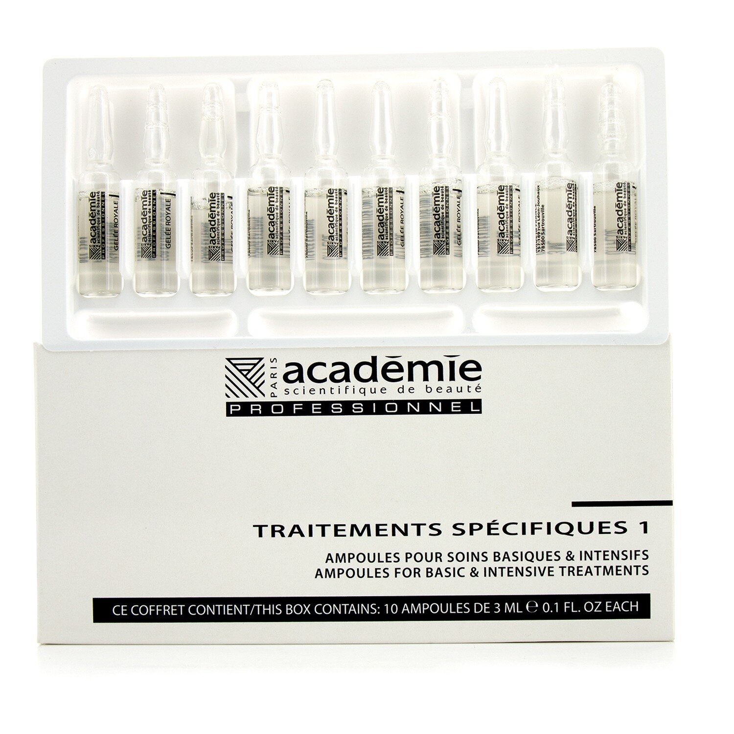 Academie Specific Treatments 1 Ampoules Royal Jelly - Salongprodukt 10x3ml/0.1oz