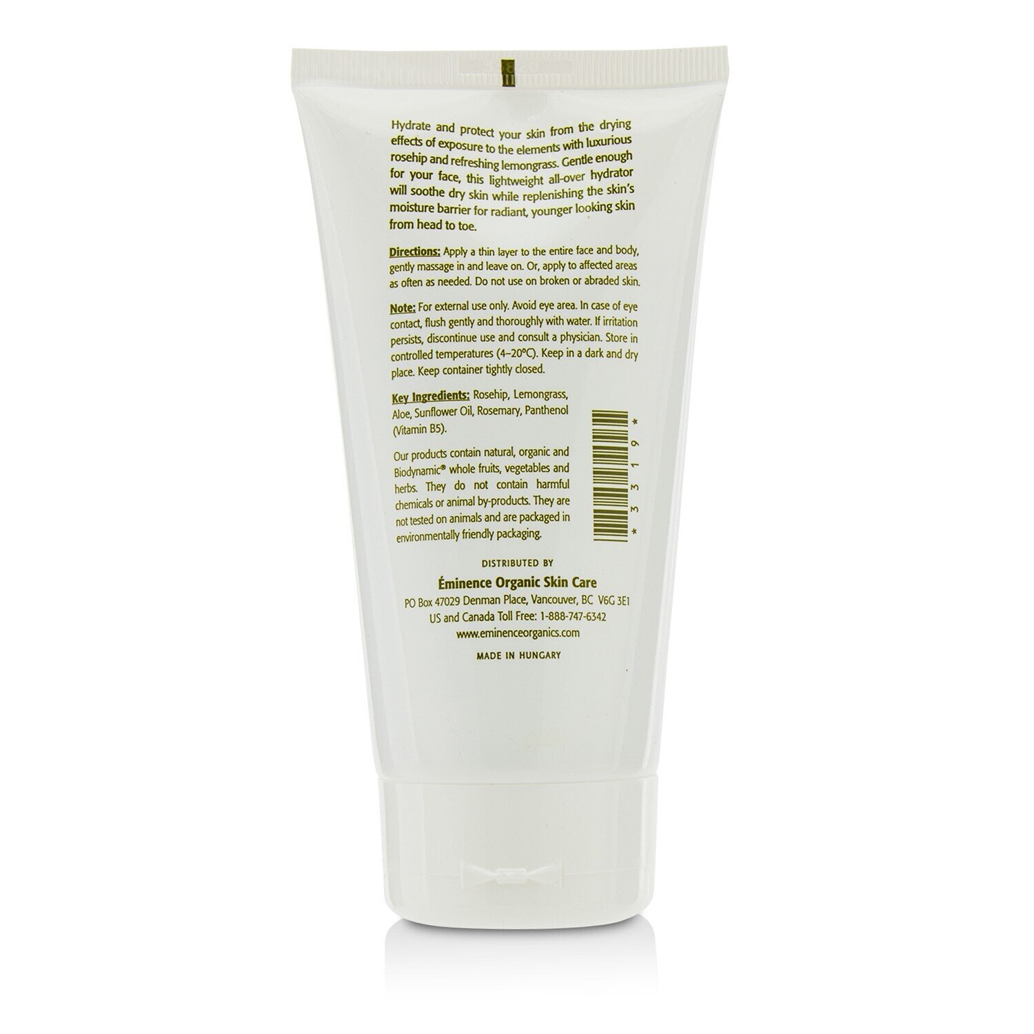 Eminence Rosehip & Lemongrass Soothing Hydrator For Face & Body 147ml/5oz