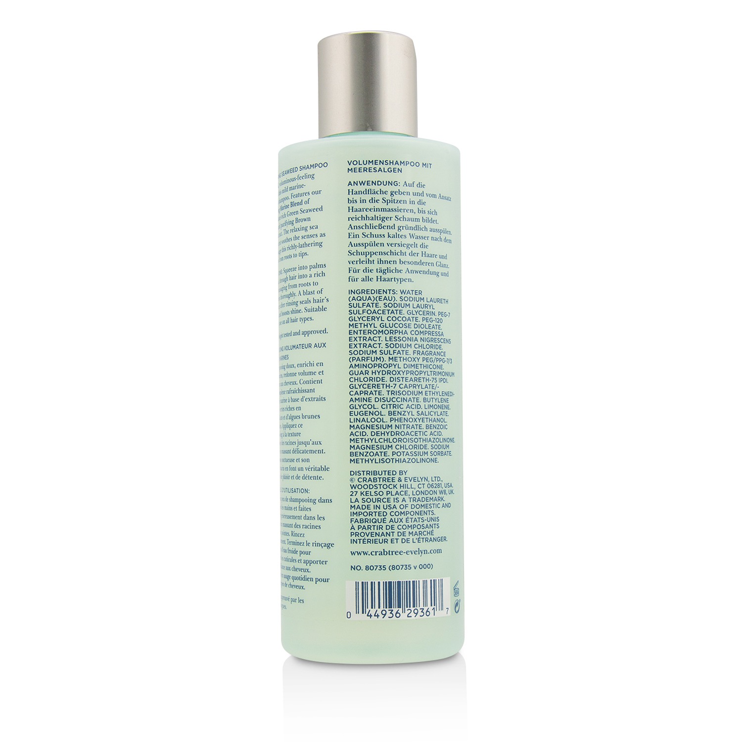 Crabtree & Evelyn 瑰珀翠  海藻豐盈洗髮水 250ml/8.5oz