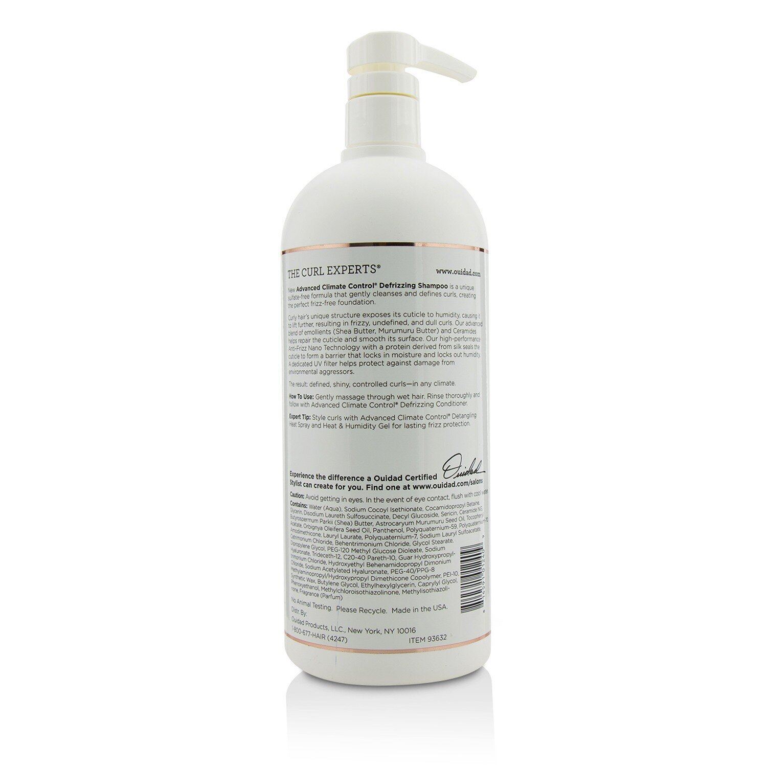 Ouidad Advanced Climate Control Defrizzing Shampoo (All Curl Types) 1000ml/33.8oz