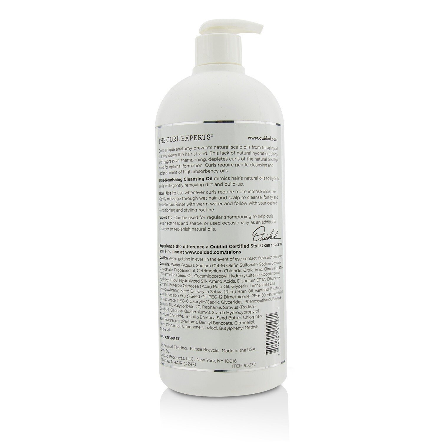 奎德美发专家 Ouidad 润养洗发油 1000ml/33.8oz