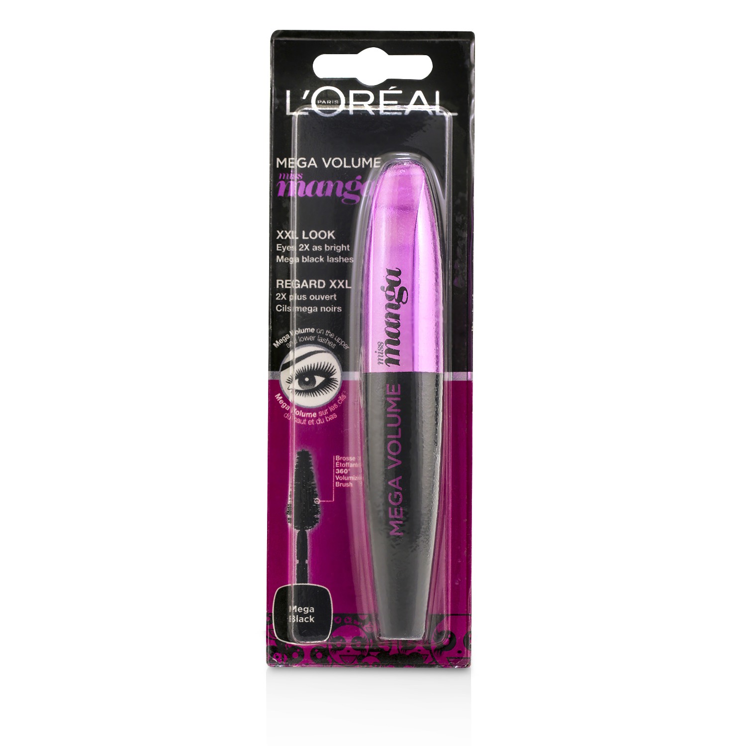 L'Oreal Mega Volume Miss Manga Mascara 8.5ml/0.28oz