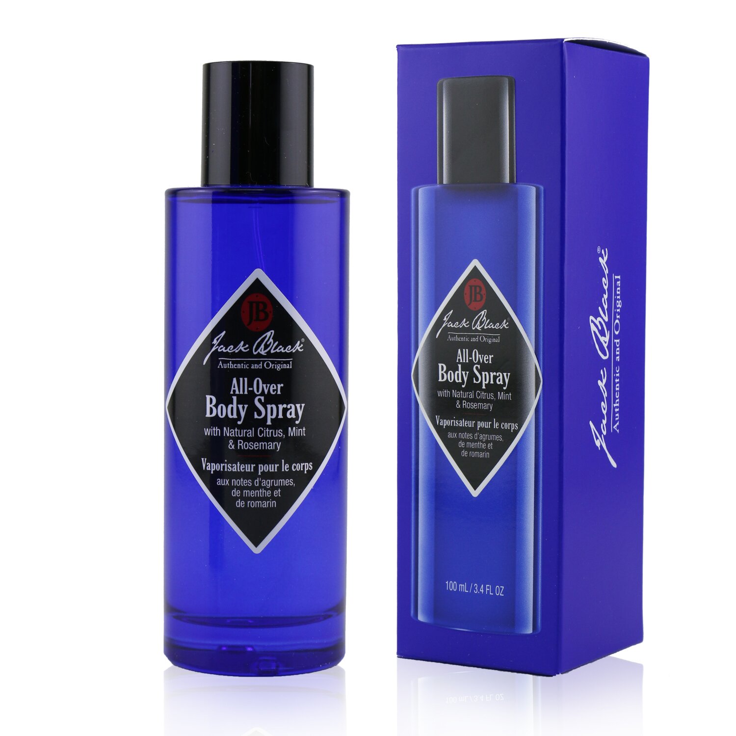 Jack Black All-Over Body Spray with Natural Citrus, Mint & Rosemary 100ml/3.4oz