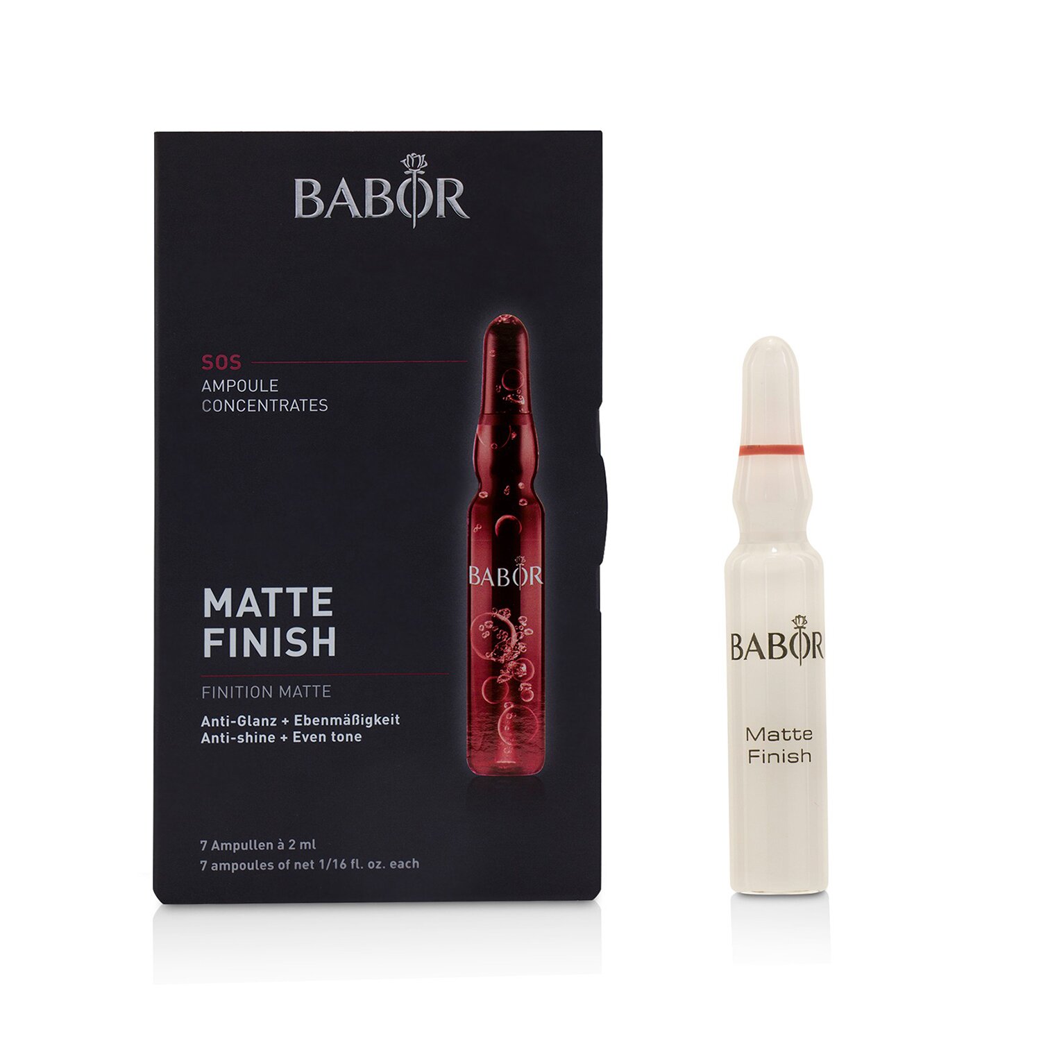 Babor Ampoule Concentrates Matte Finish (Anti-Shine+Even Tone) - For Oily & Combination Skin 7x2ml/0.06oz