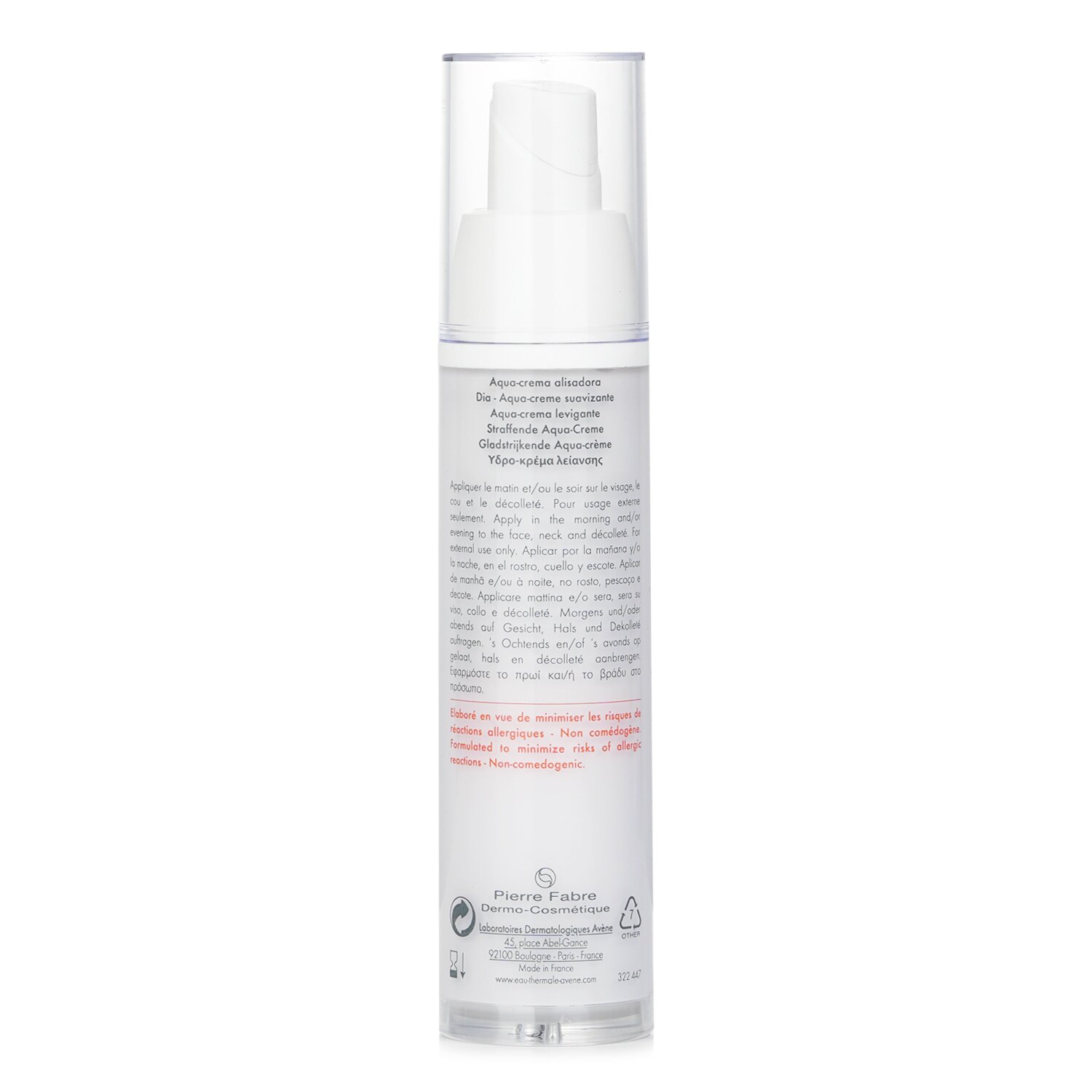 Avene A-OXitive Agua-Crema Antioxidante - Para Todas las Pieles Sensibles 30ml/1oz