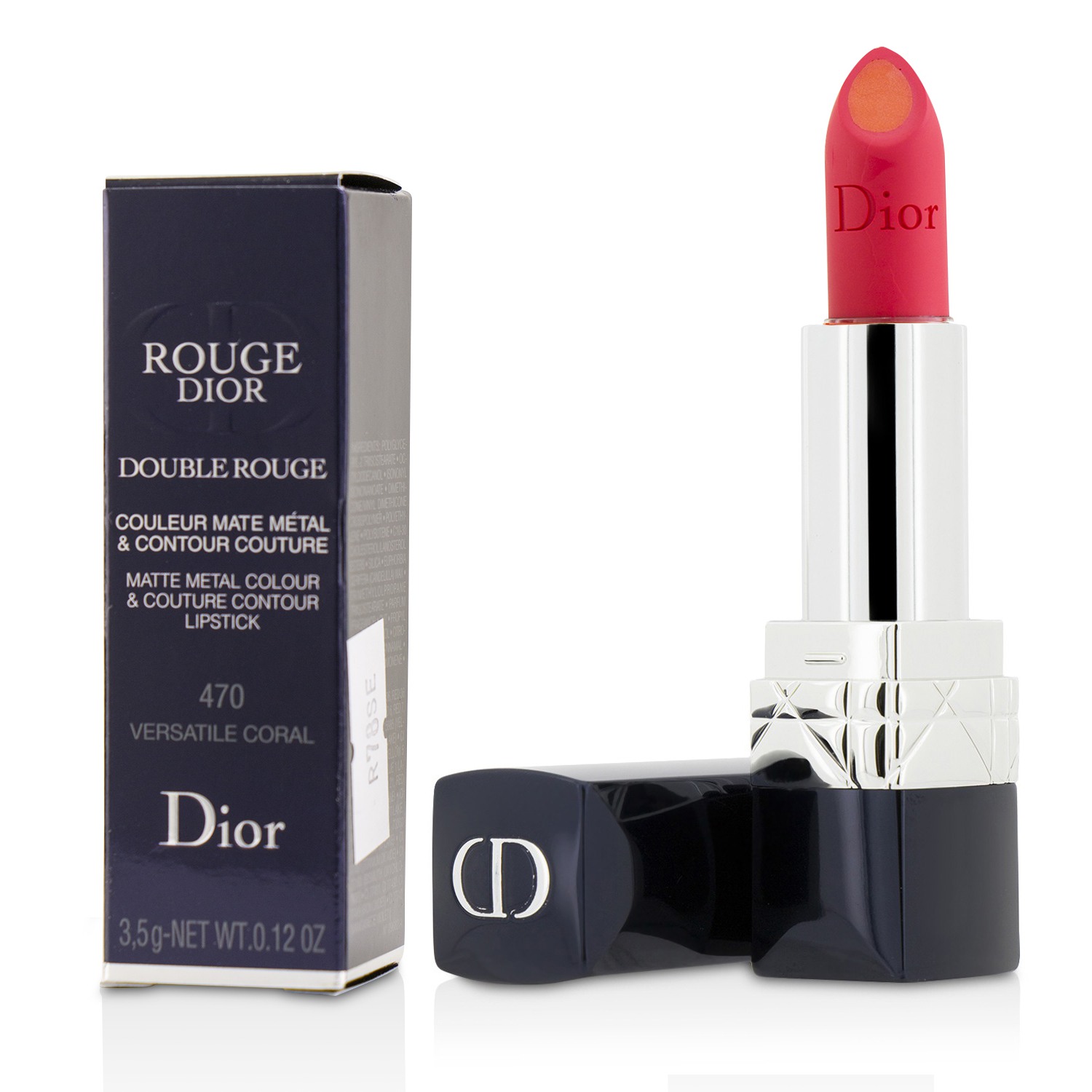 Christian Dior Rouge Dior Double Rouge Matte Metal Colour & Couture Contour Lipstick 3.5g/0.12oz