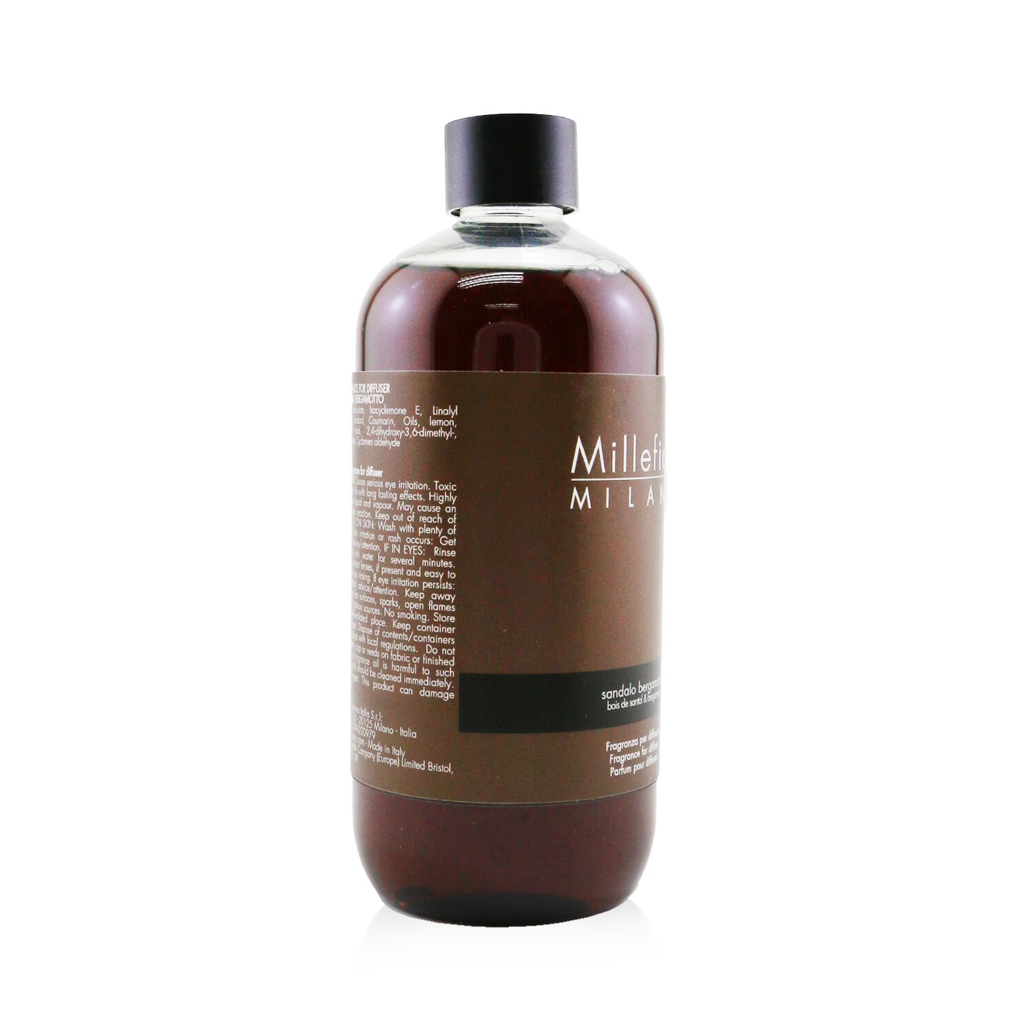 Millefiori Natural Fragrance Diffuser Refill - Sandalo Bergamotto 500ml/16.7oz