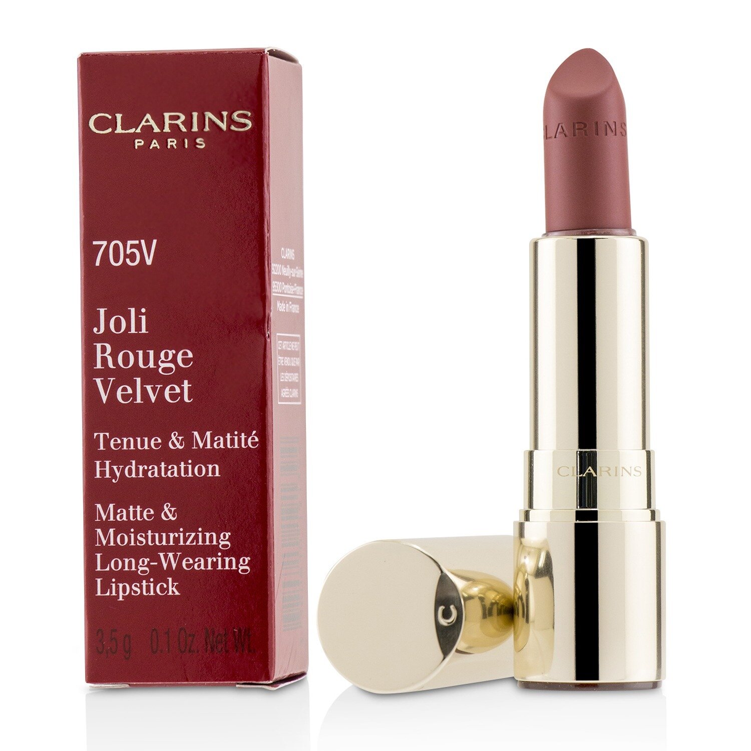 Clarins Joli Rouge Velvet (Matte & Moisturizing Long Wearing Lipstick) 3.5g/0.1oz