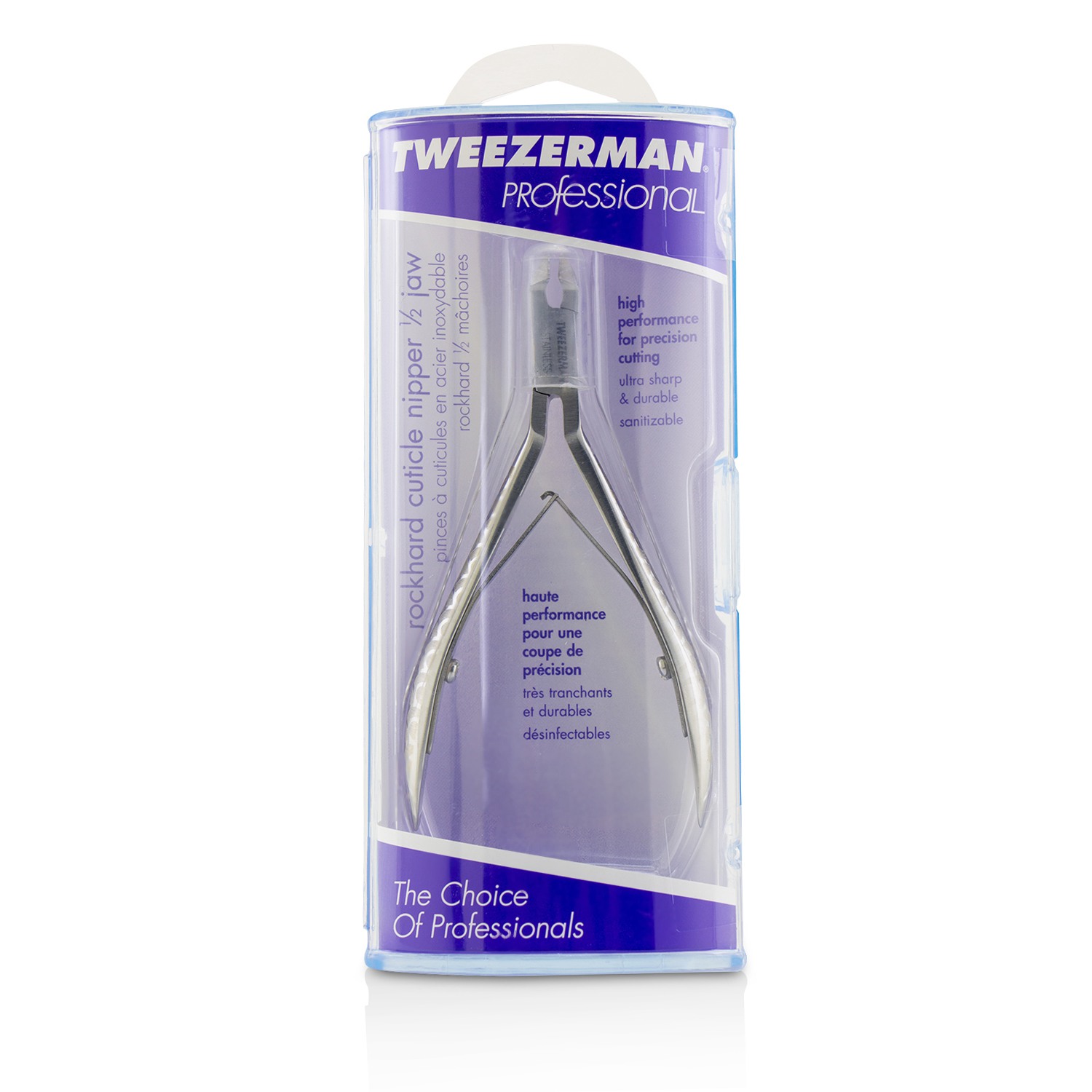 Tweezerman 微之魅 專業不鏽鋼甘皮剪 Professional Rockhard Cuticle Nipper 1/2 顎 Picture Color