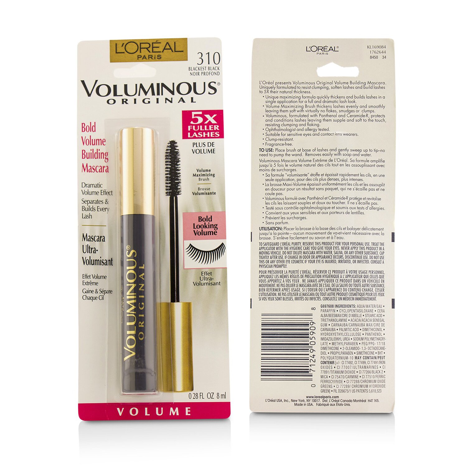 L'Oreal Voluminous Original Mascara 8ml/0.28oz