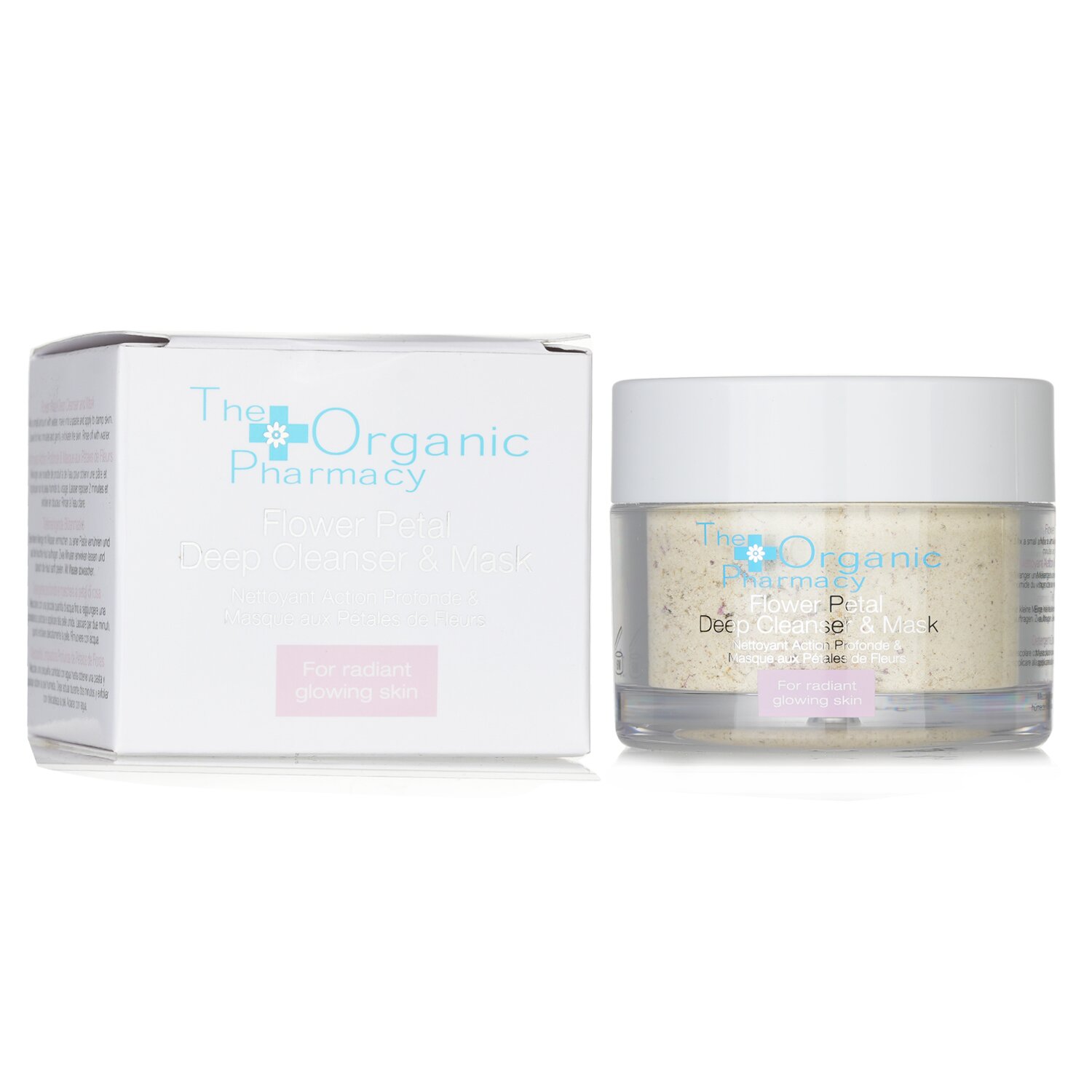 The Organic Pharmacy Flower Petal Deep Cleanser & Mask - For Radiant Glowing Skin 60g/2.14oz