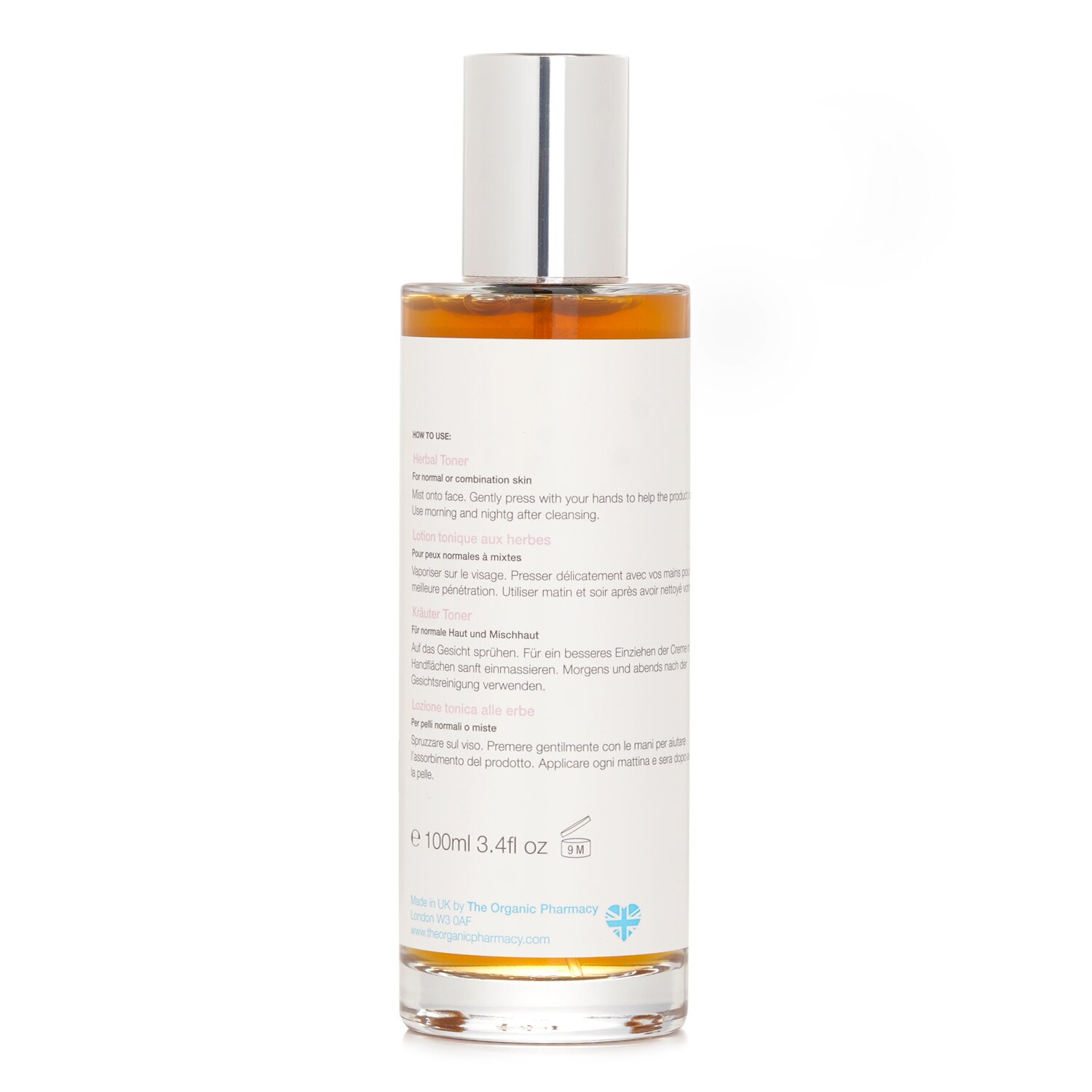 The Organic Pharmacy Herbal Toner - For Normal & Combination Skin 100ml/3.4oz