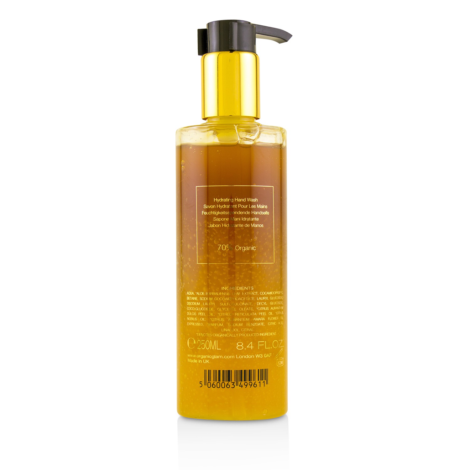 The Organic Pharmacy Żel do mycia rąk Organic Glam Orange Blossom Hydrating Hand Wash 250ml/8.4oz
