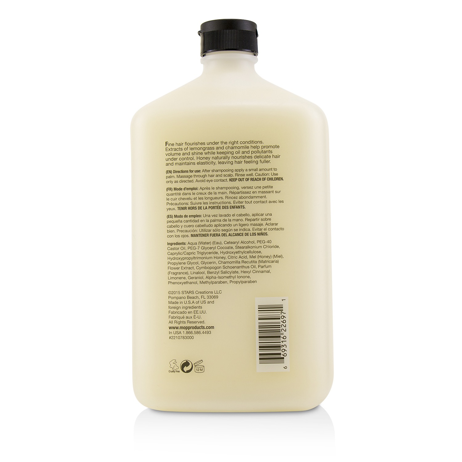 MOP MOP Lemongrass Volume Conditioner (For Fine Hair) 1000ml/33.8oz