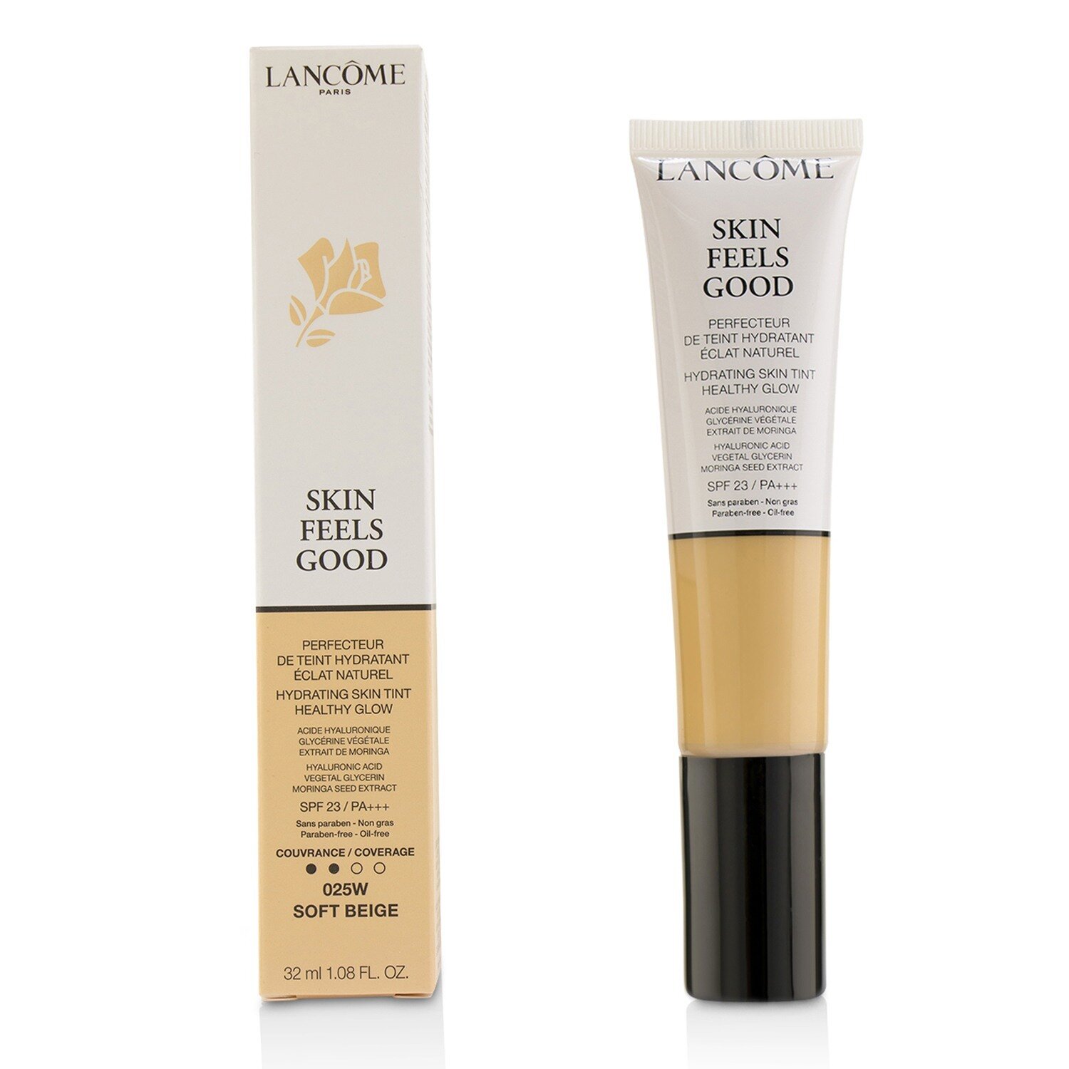 Lancome Skin Feels Good Tinte Hidratante de Piel Brillo Saludable SPF 23 32ml/1.08oz