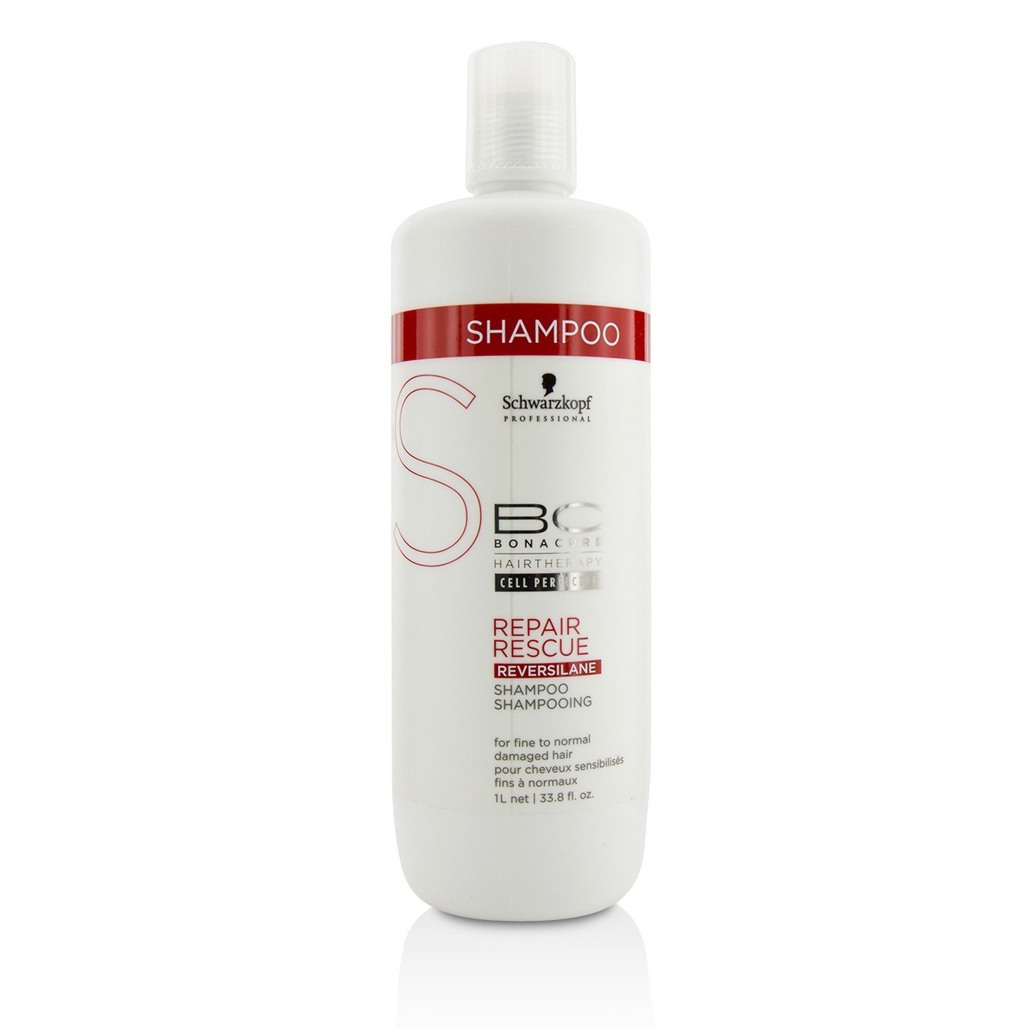 Schwarzkopf 施華蔻 BC極緻修護洗髮露BC Repair Rescue Reversilane Shampoo(纖細至中性受損髮質) 1000ml/33.8oz