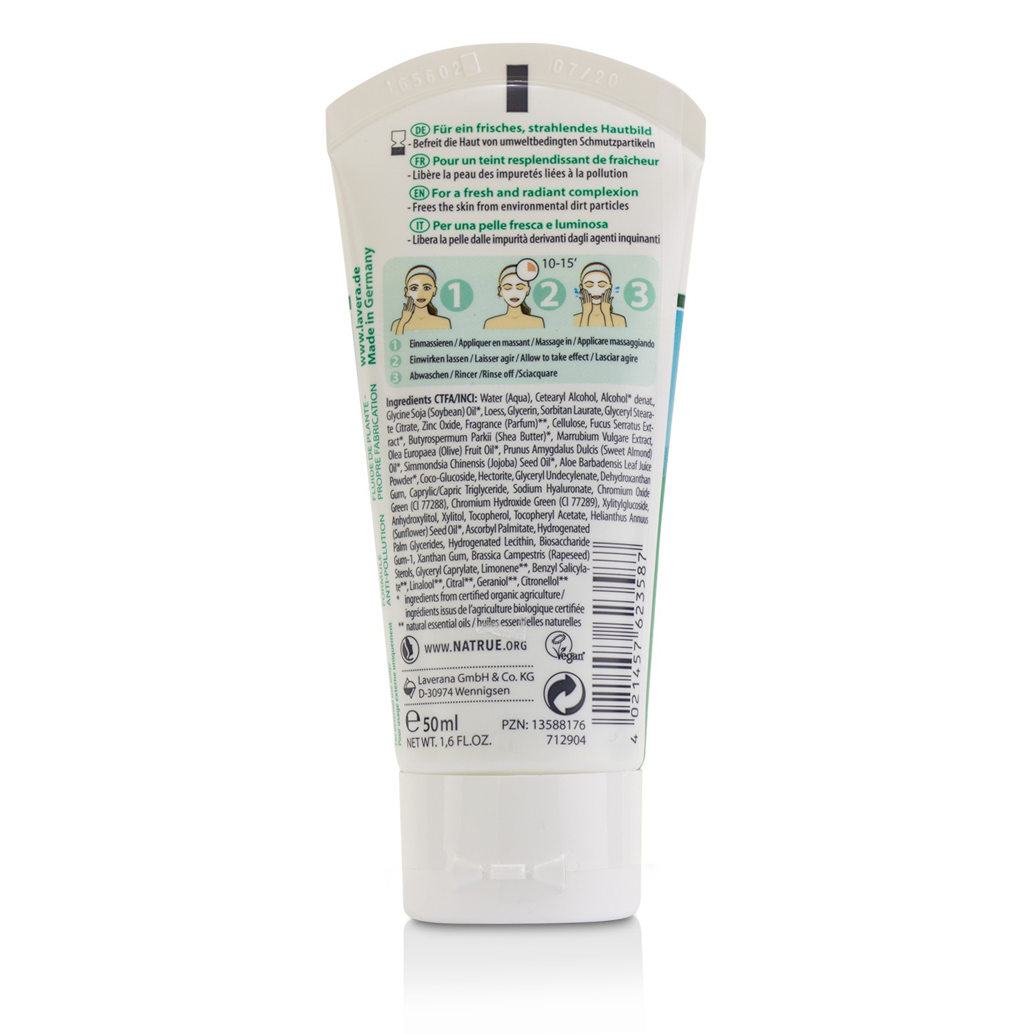 Lavera Organic Algae & Natural Mineral Clay Detox Effect Mask 50ml/1.6oz