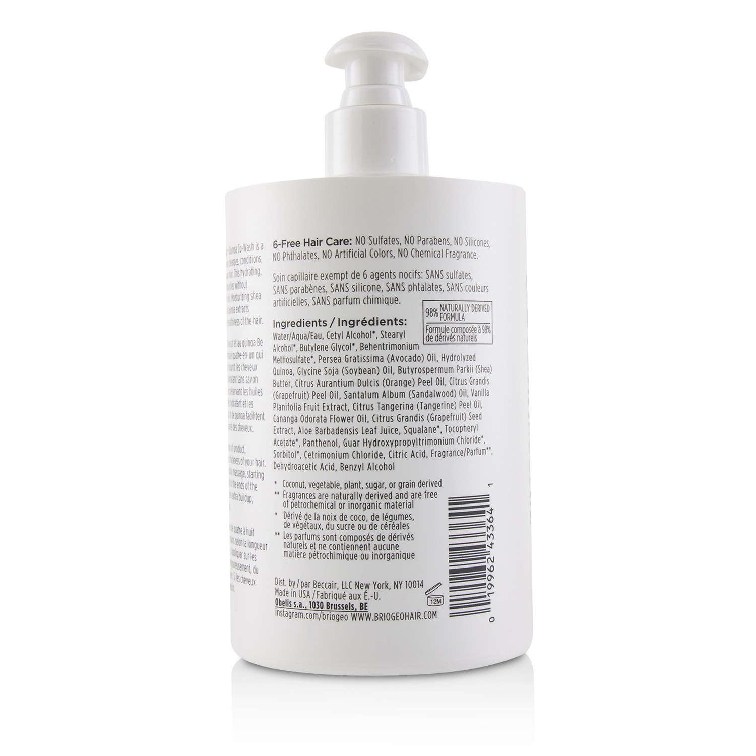 Briogeo Be Gentle, Be Kind Avocado + Quinoa Co-Wash 473ml/16oz