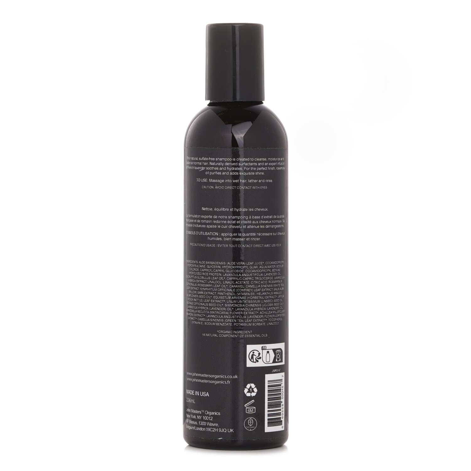 John Masters Organics Szampon do włosów Shampoo For Normal Hair with Lavender & Rosemary 236ml/8oz