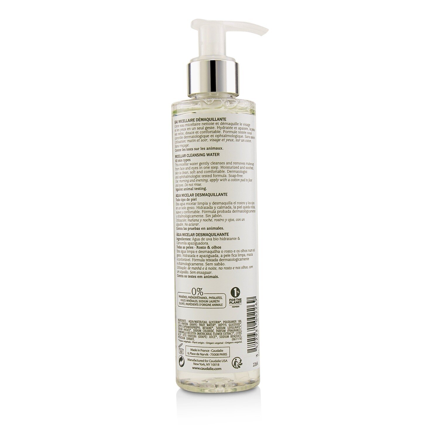 Caudalie Micellar Cleansing Water - For All Skin Types 200ml/6.7oz