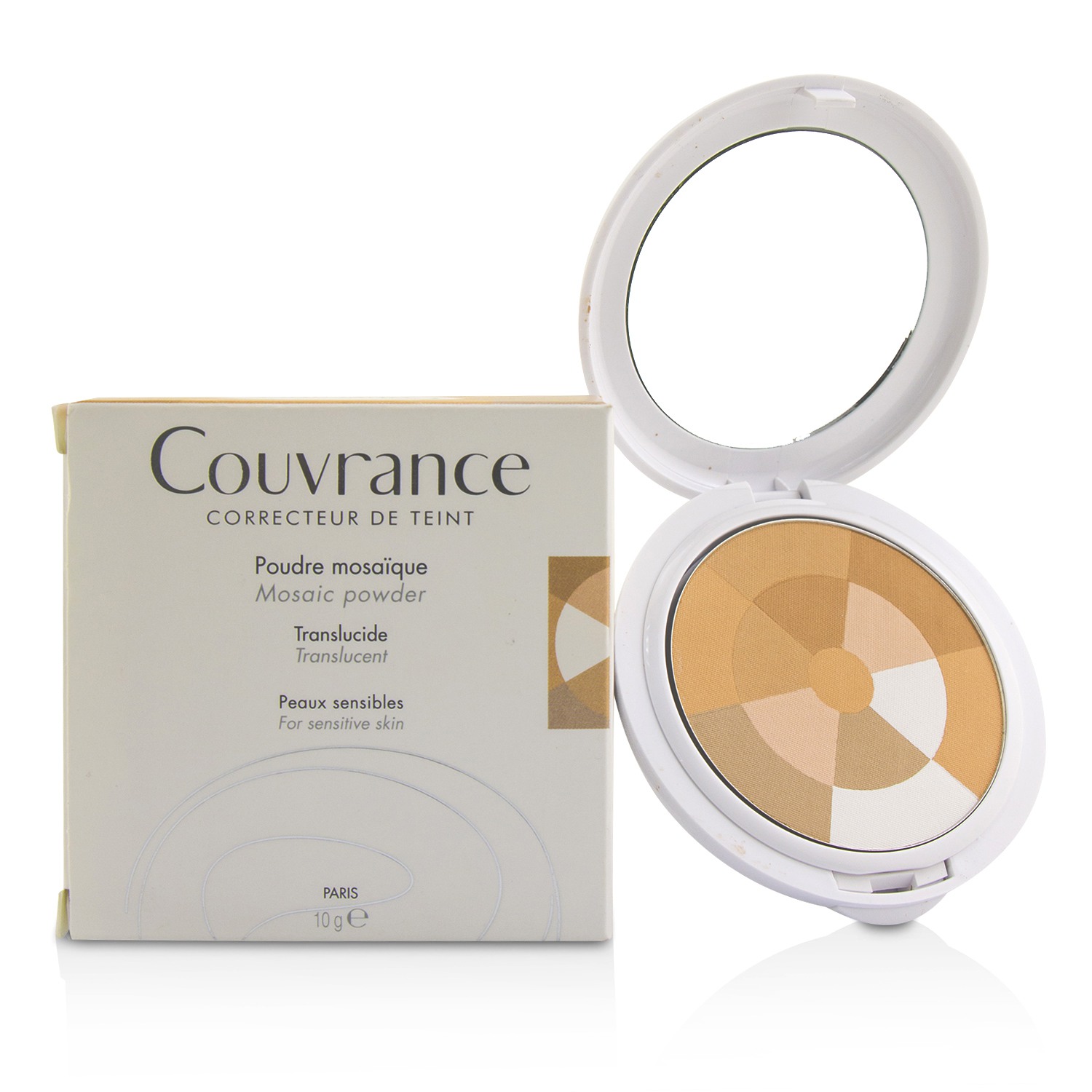 雅漾  Avene 焕彩透亮光感蜜粉 遮瑕粉饼 抗敏定妆修饰肤色 (敏感肌肤适用) 10g/0.33oz