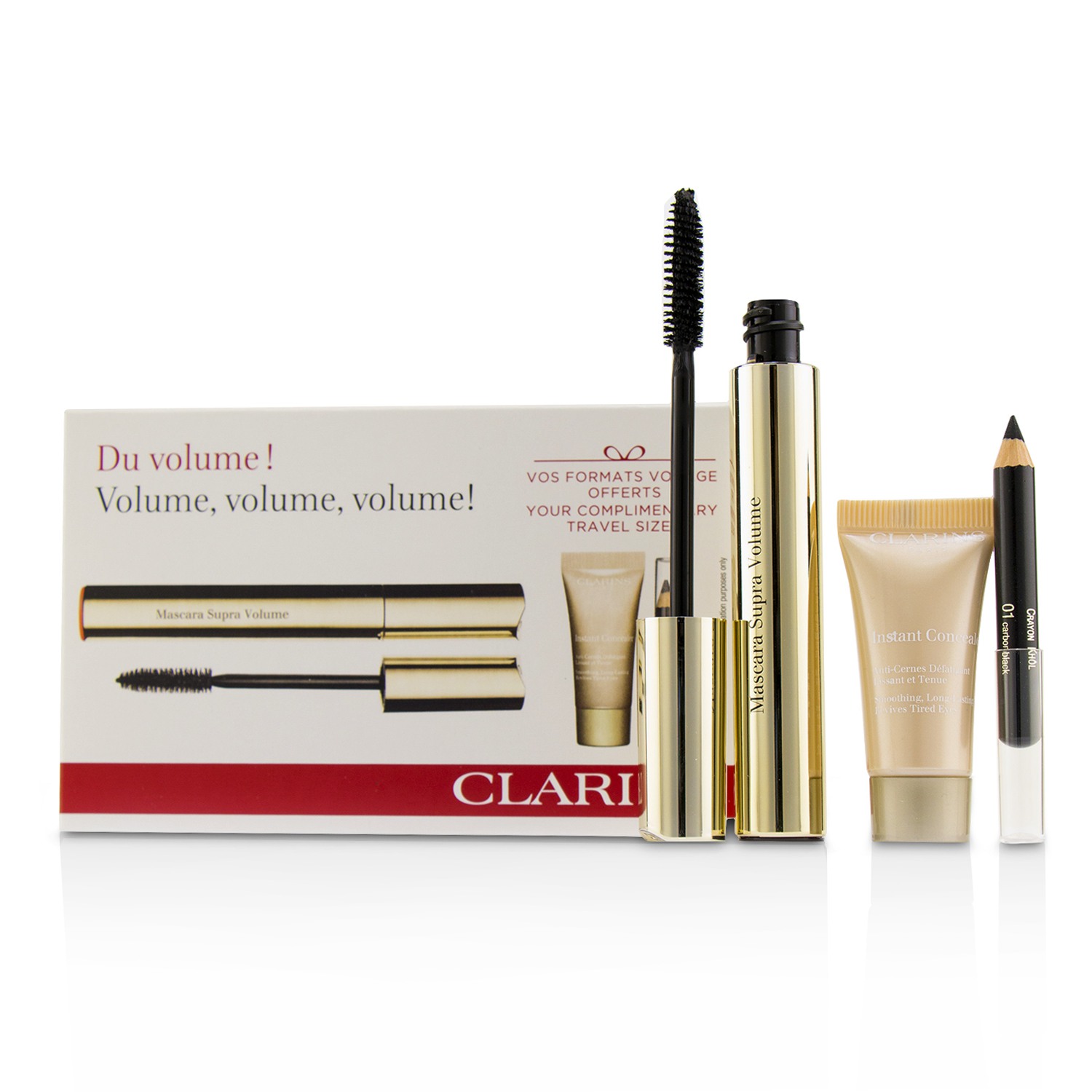 Clarins Mascara Supra Volume Set 3pcs