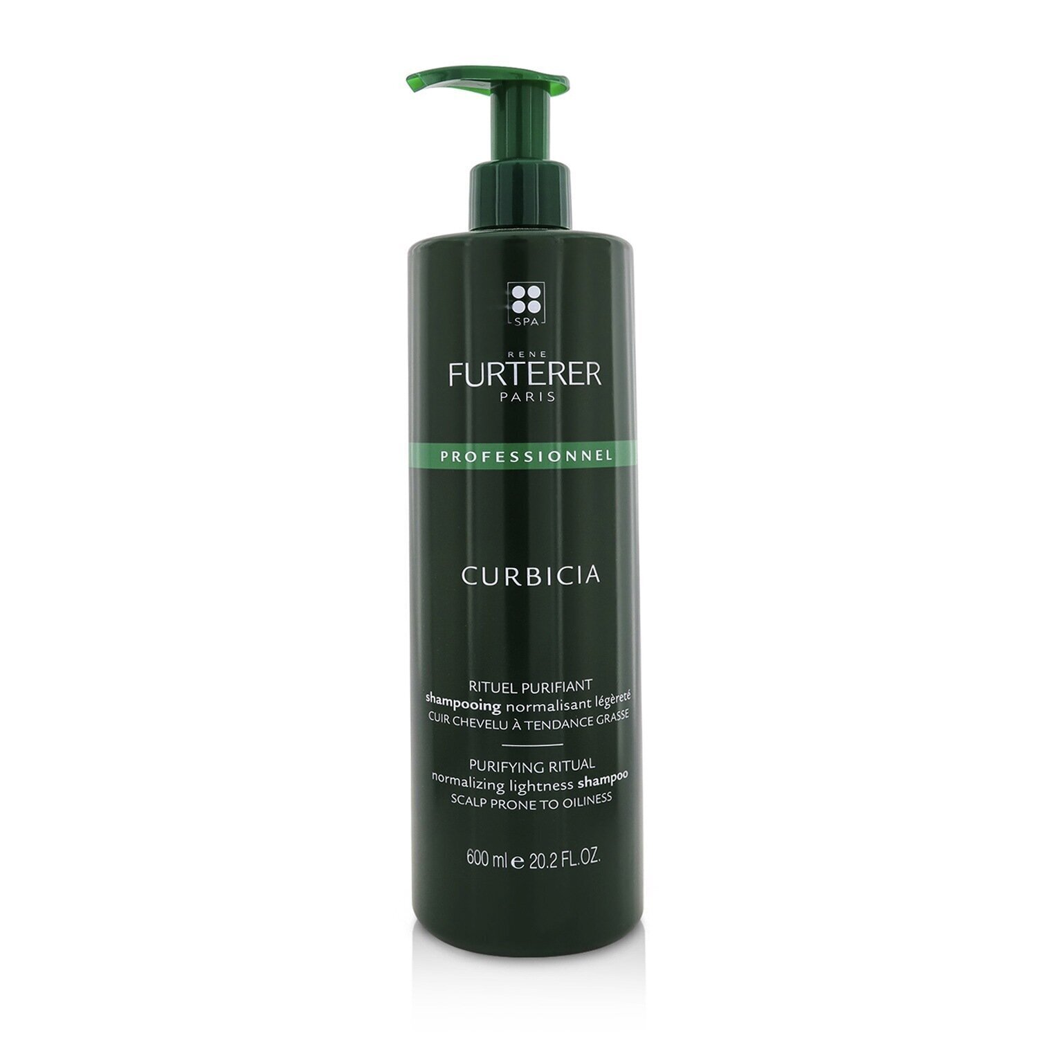 Rene Furterer Curbicia Purifying Ritual Normalizing Lightness Shampoo - Scalp Prone to Oiliness (Salon Product) 600ml/20.2oz