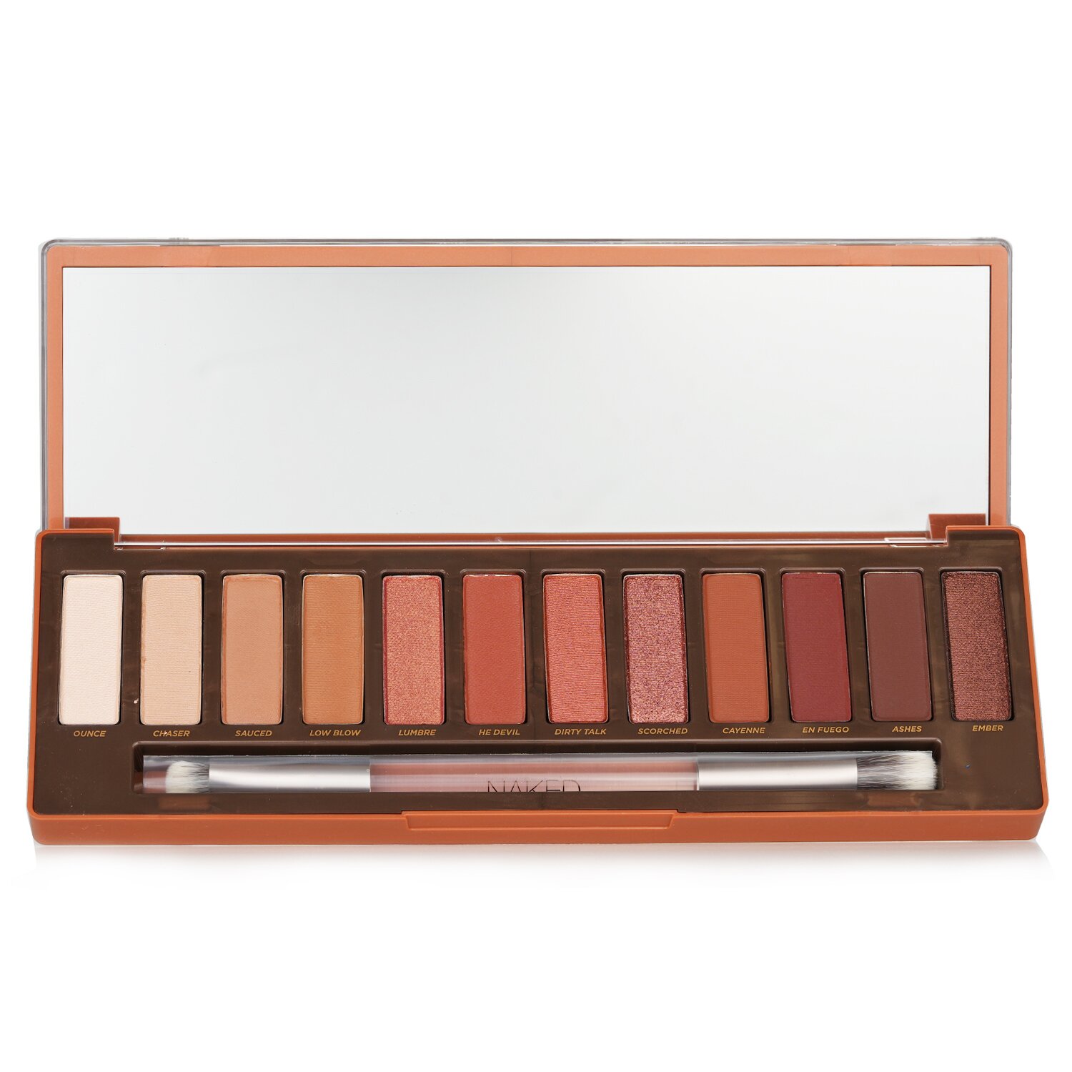 Urban Decay Paleta Naked Heat: 12x Sombras de Ojos, 1x Brocha de Doble Punta Mezcladora / Detalle Pliegues Picture Color