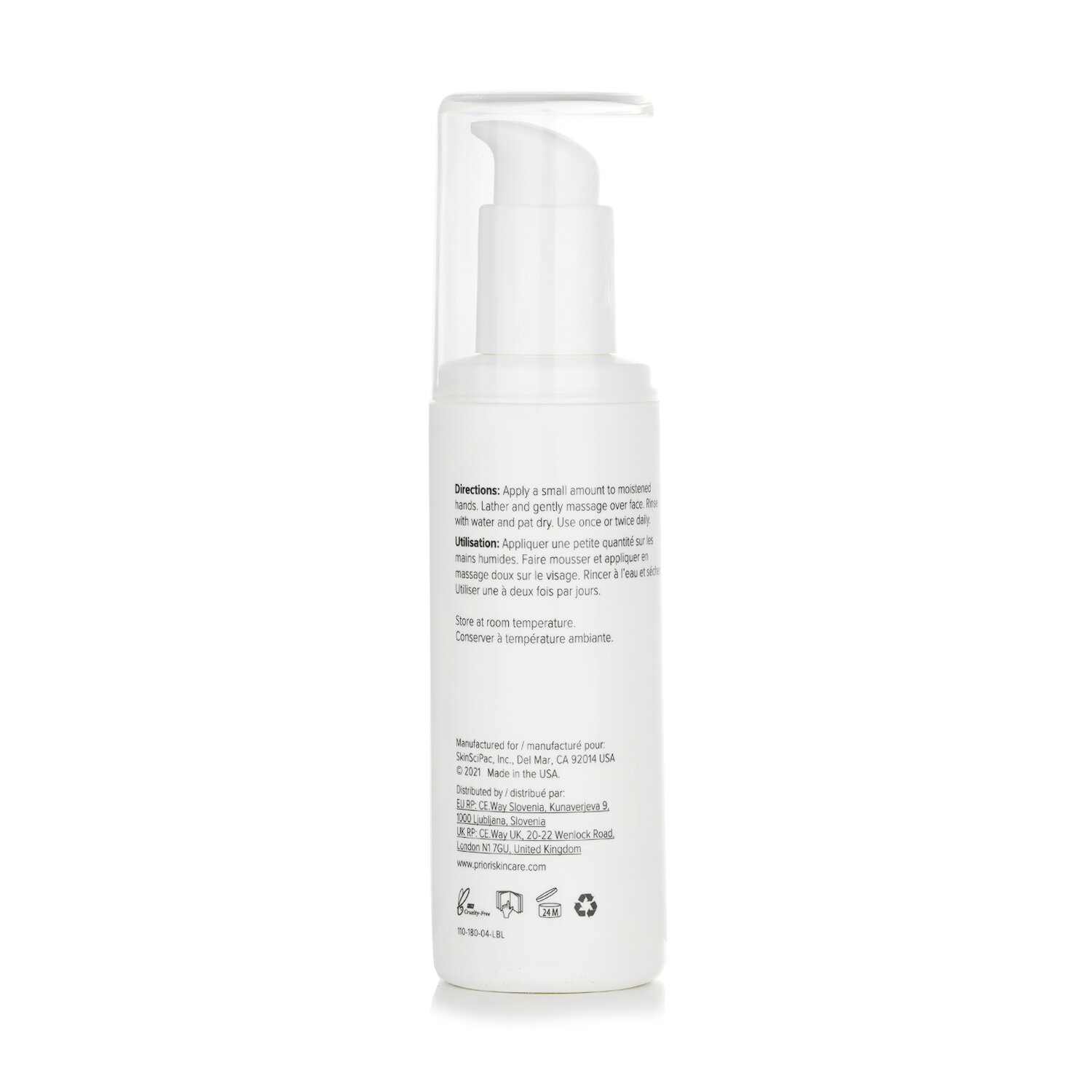 Priori LCA fx110 - Gentle Cleanser 180ml/6oz
